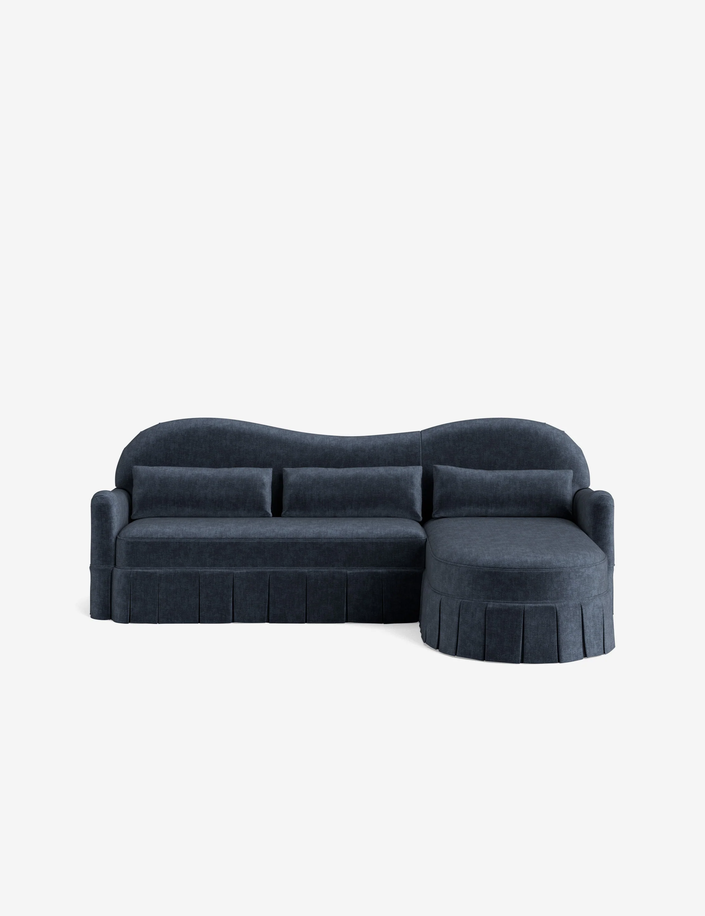 Middleton Skirted Chaise Sectional Sofa by Ginny Macdonald - Image 72