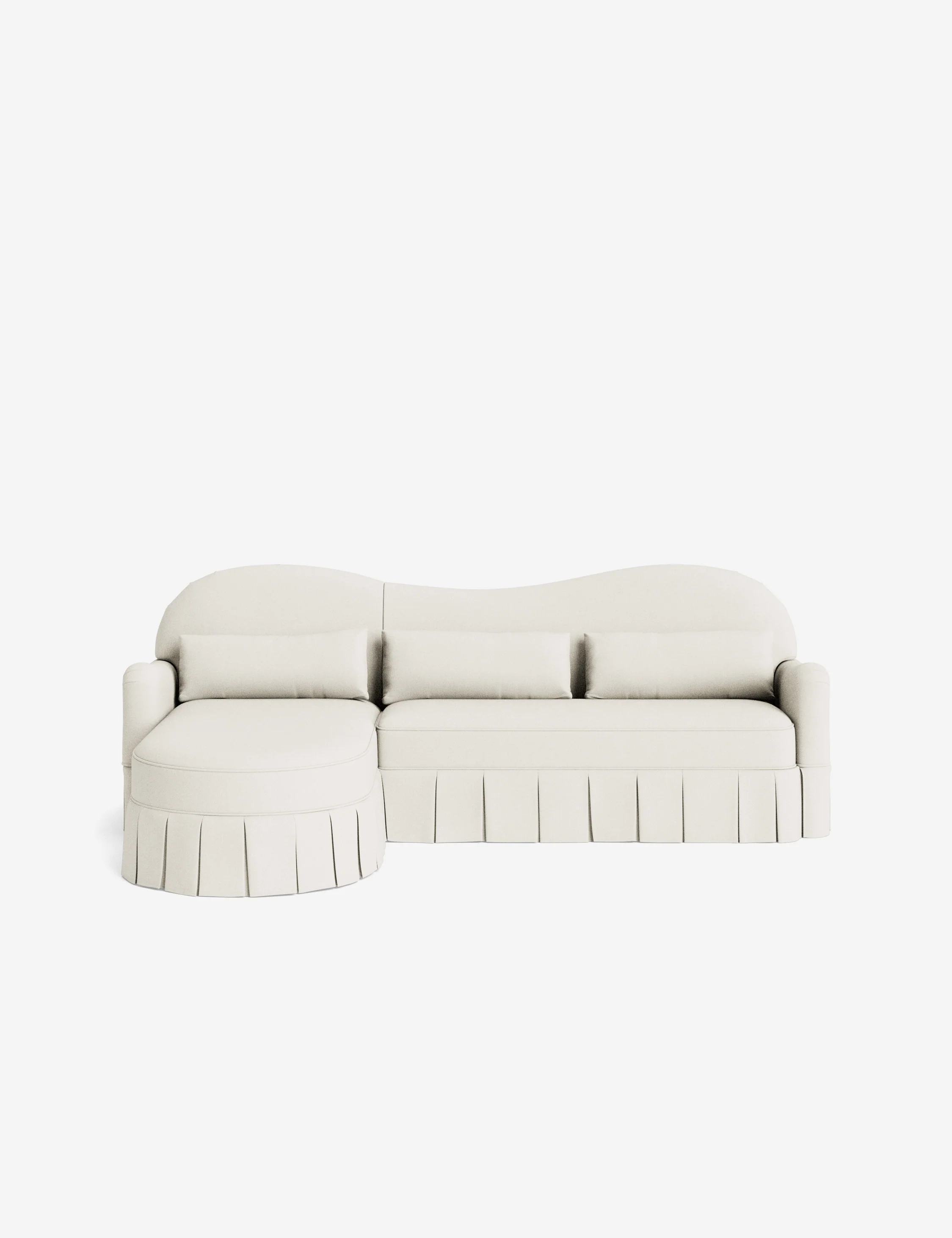 Middleton Skirted Chaise Sectional Sofa by Ginny Macdonald - Image 77