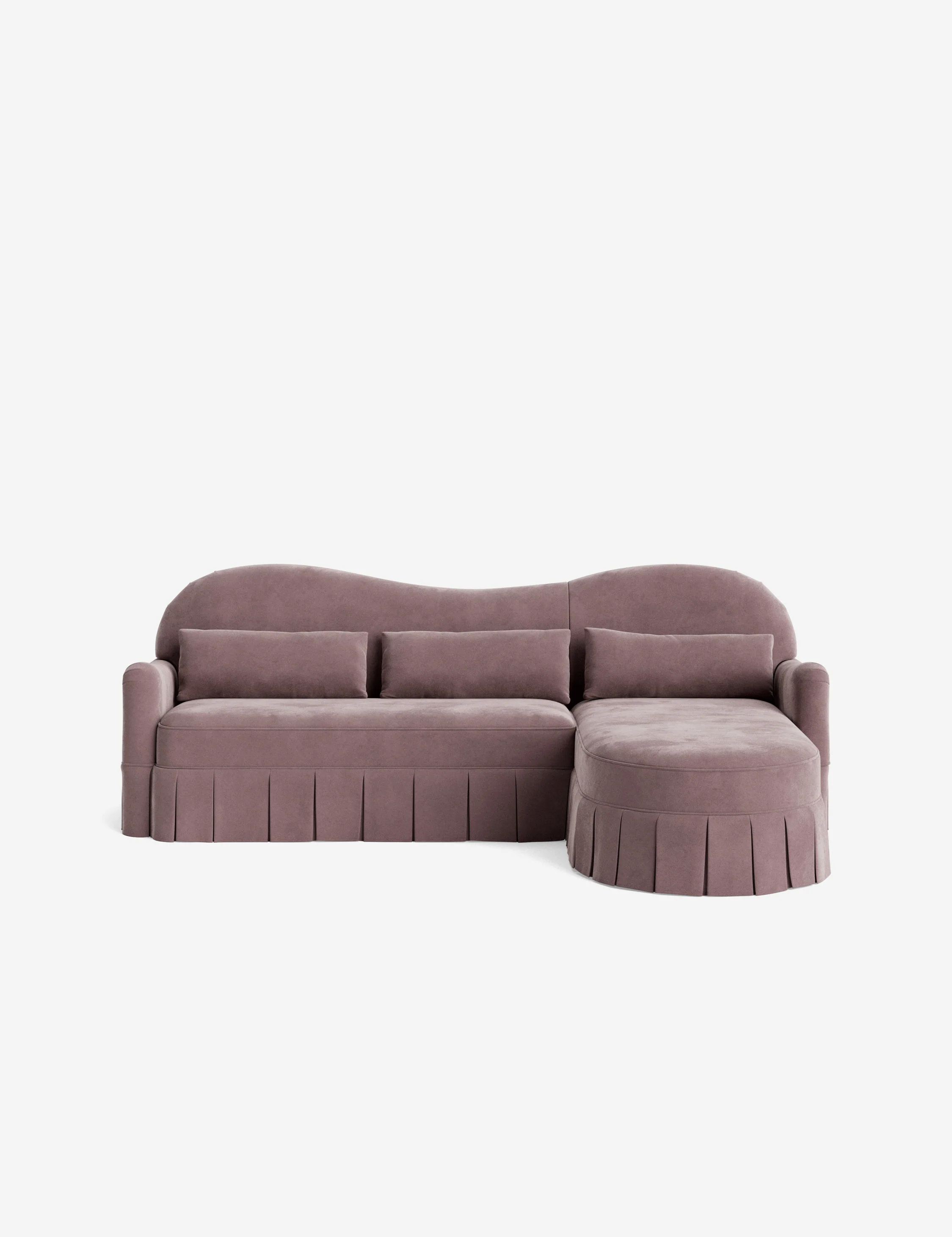 Middleton Skirted Chaise Sectional Sofa by Ginny Macdonald - Image 84