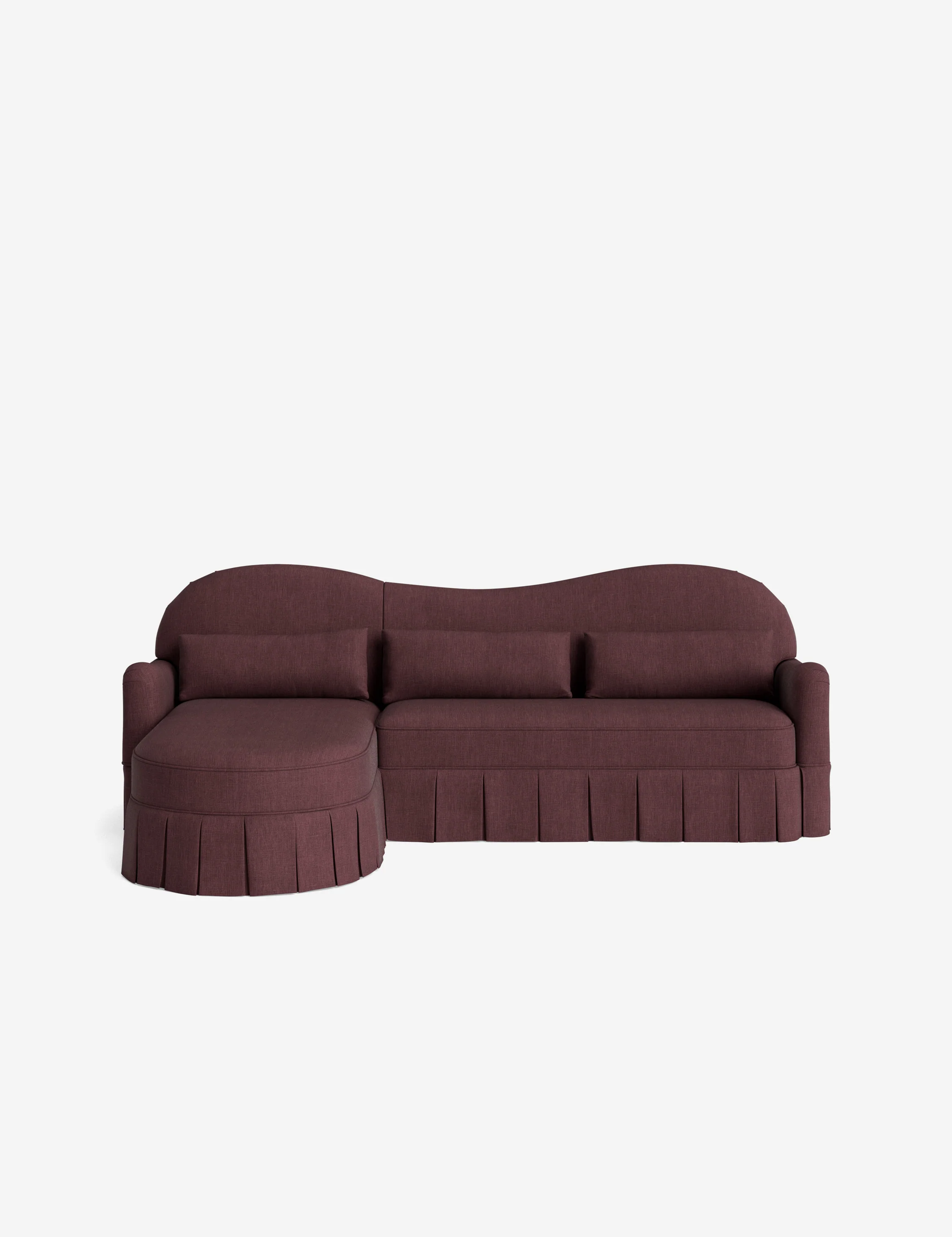 Middleton Skirted Chaise Sectional Sofa by Ginny Macdonald - Image 98