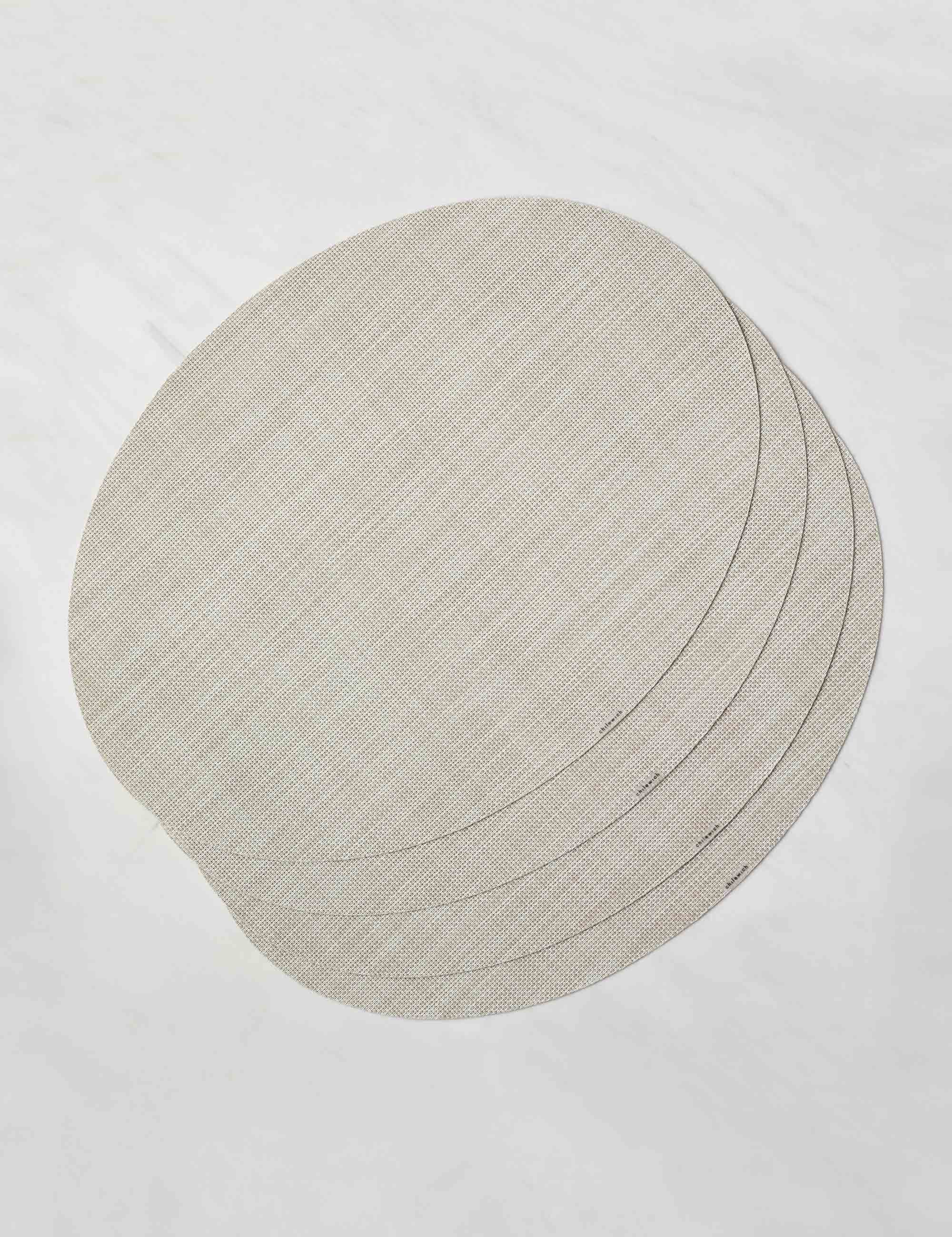 Mini Basketweave Oval Placemat (Set of 4) by Chilewich - Image 8
