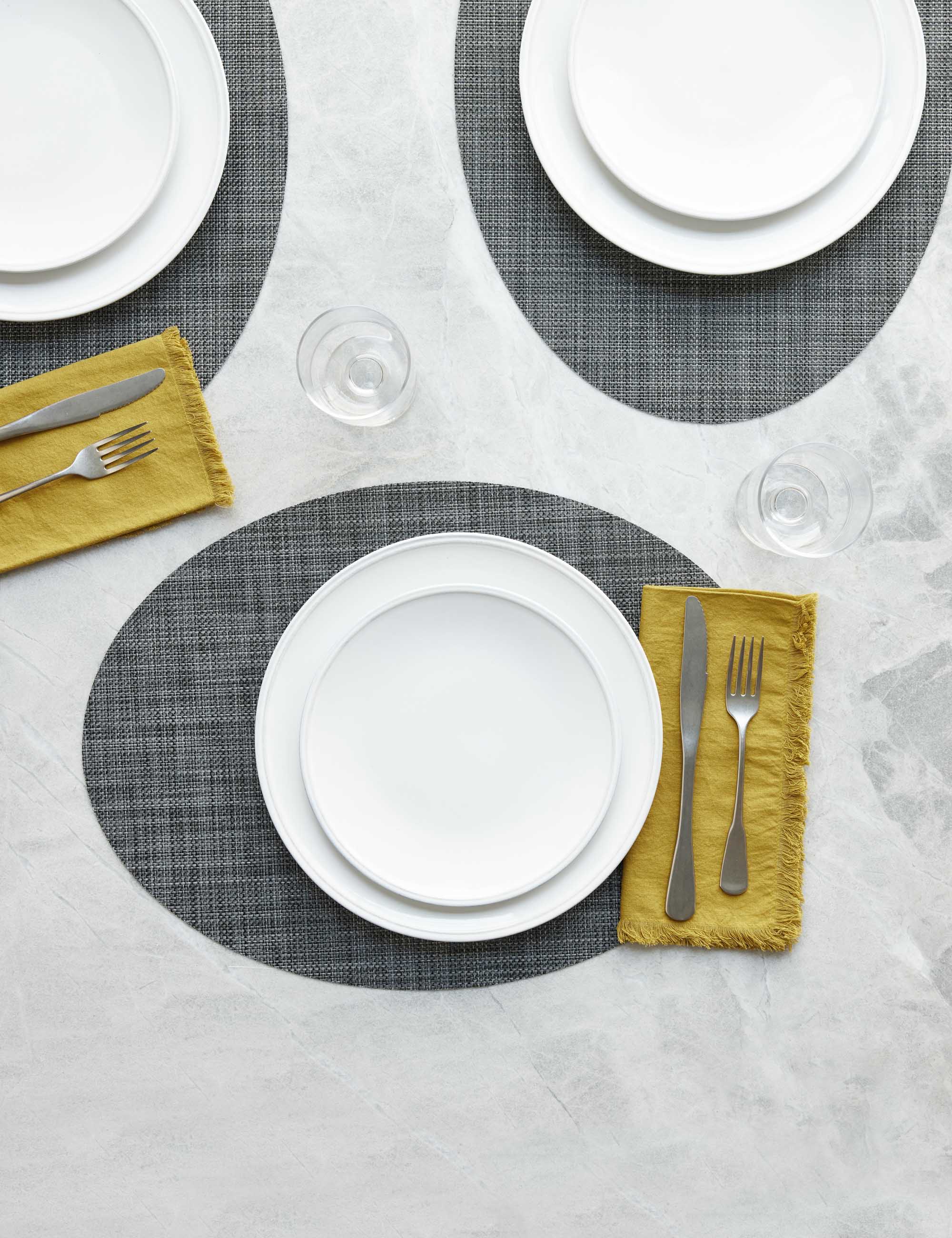 Mini Basketweave Oval Placemat (Set of 4) by Chilewich - Image 9