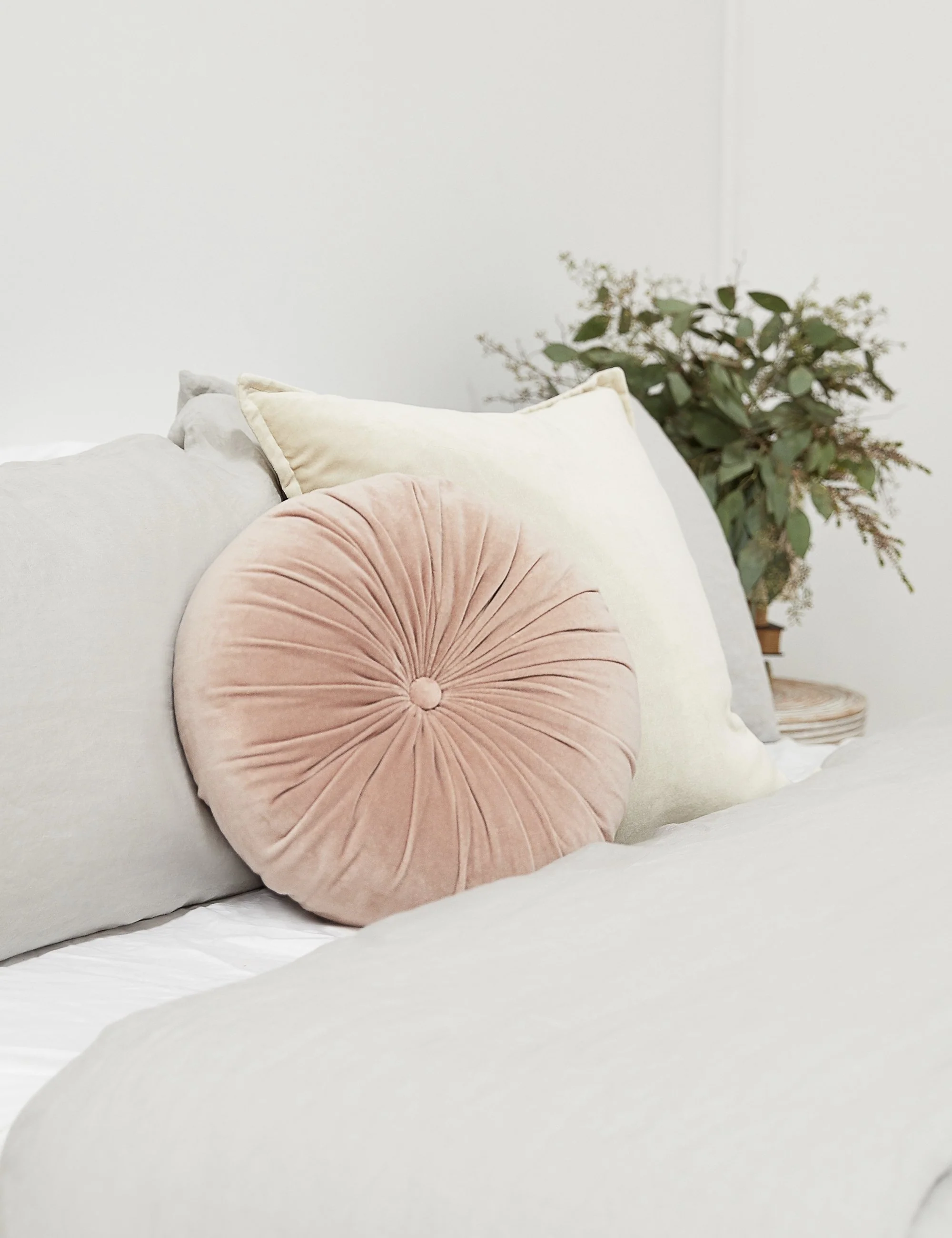 Monroe Velvet Round Pillow - Image 20