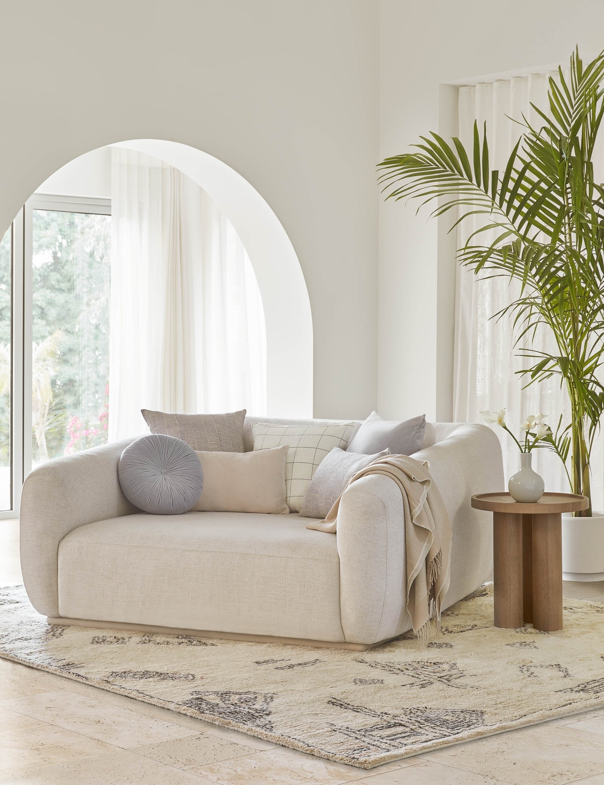 Monroe Velvet Round Pillow - Image 28
