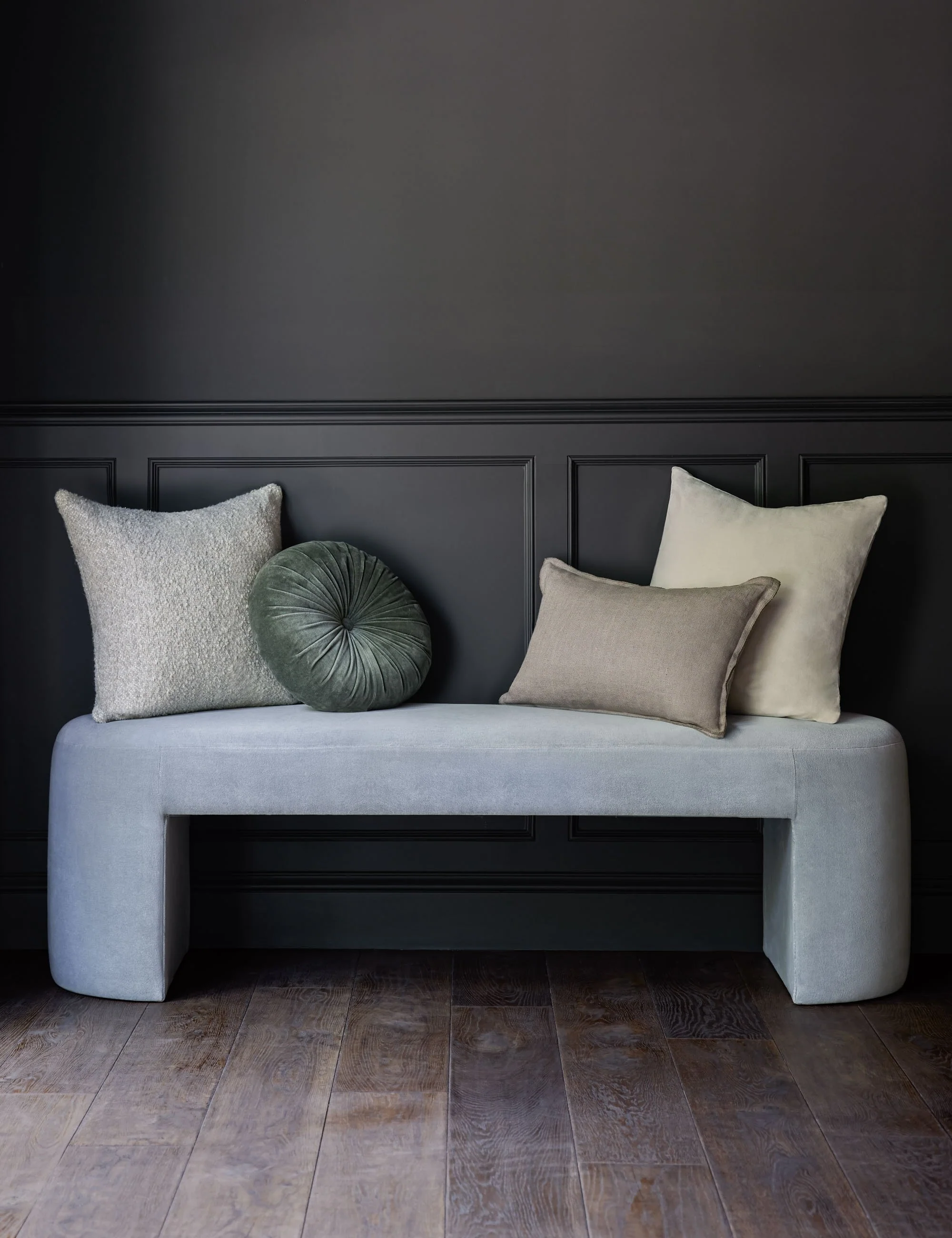 Monroe Velvet Round Pillow - Image 33