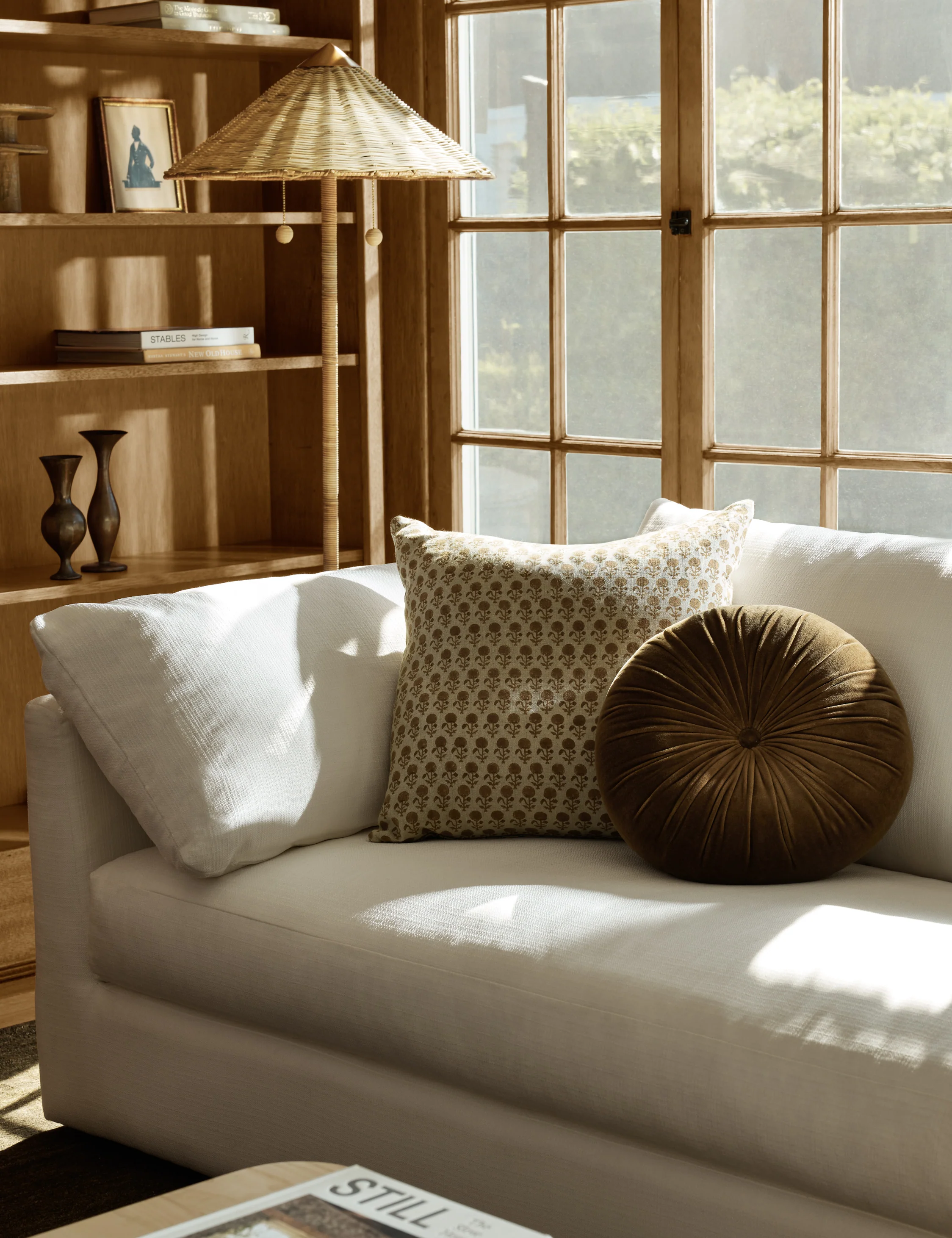 Monroe Velvet Round Pillow - Image 44