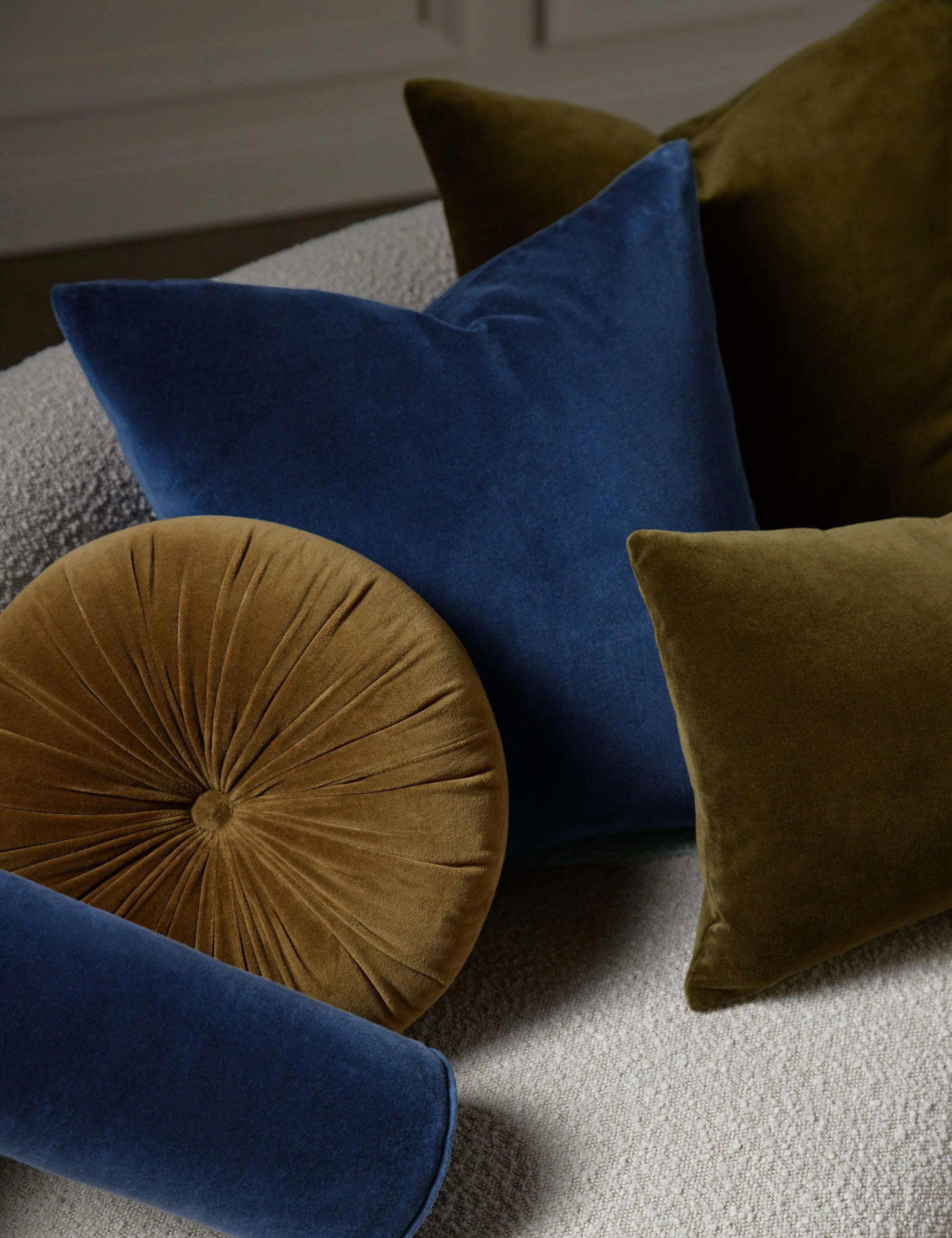 Monroe Velvet Round Pillow - Image 50