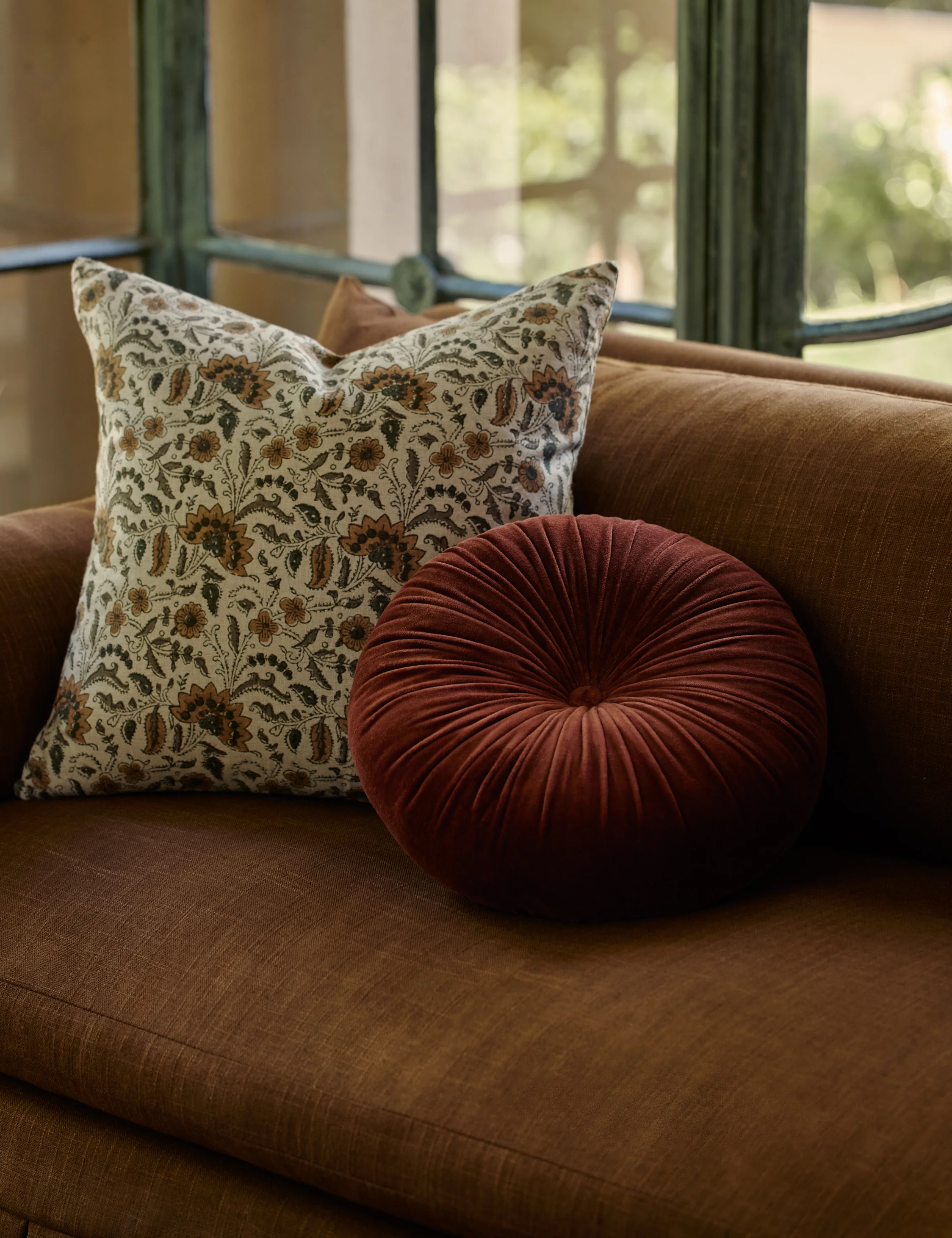 Monroe Velvet Round Pillow - Image 51