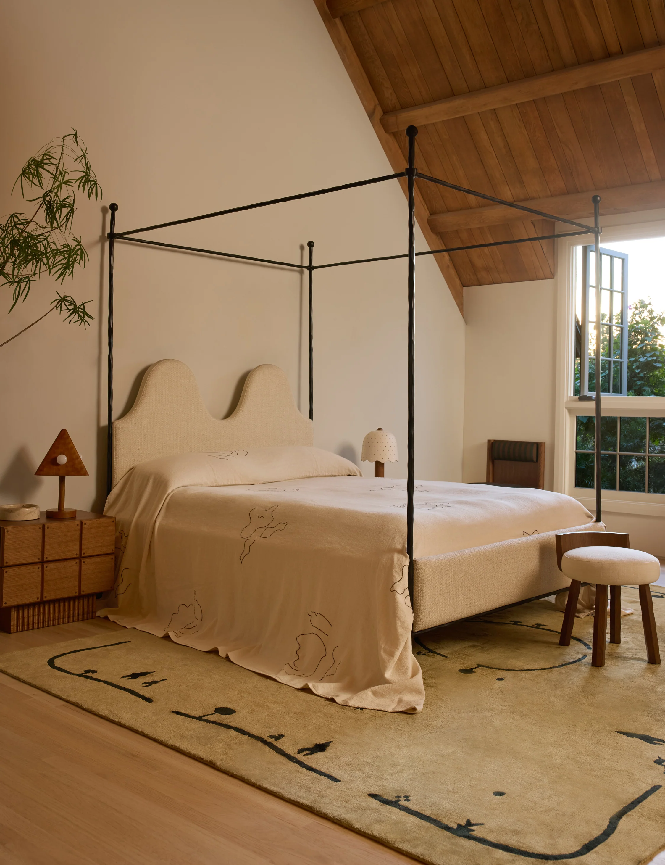 Narsi Linen Cotton Bedspread by Sarah Sherman Samuel