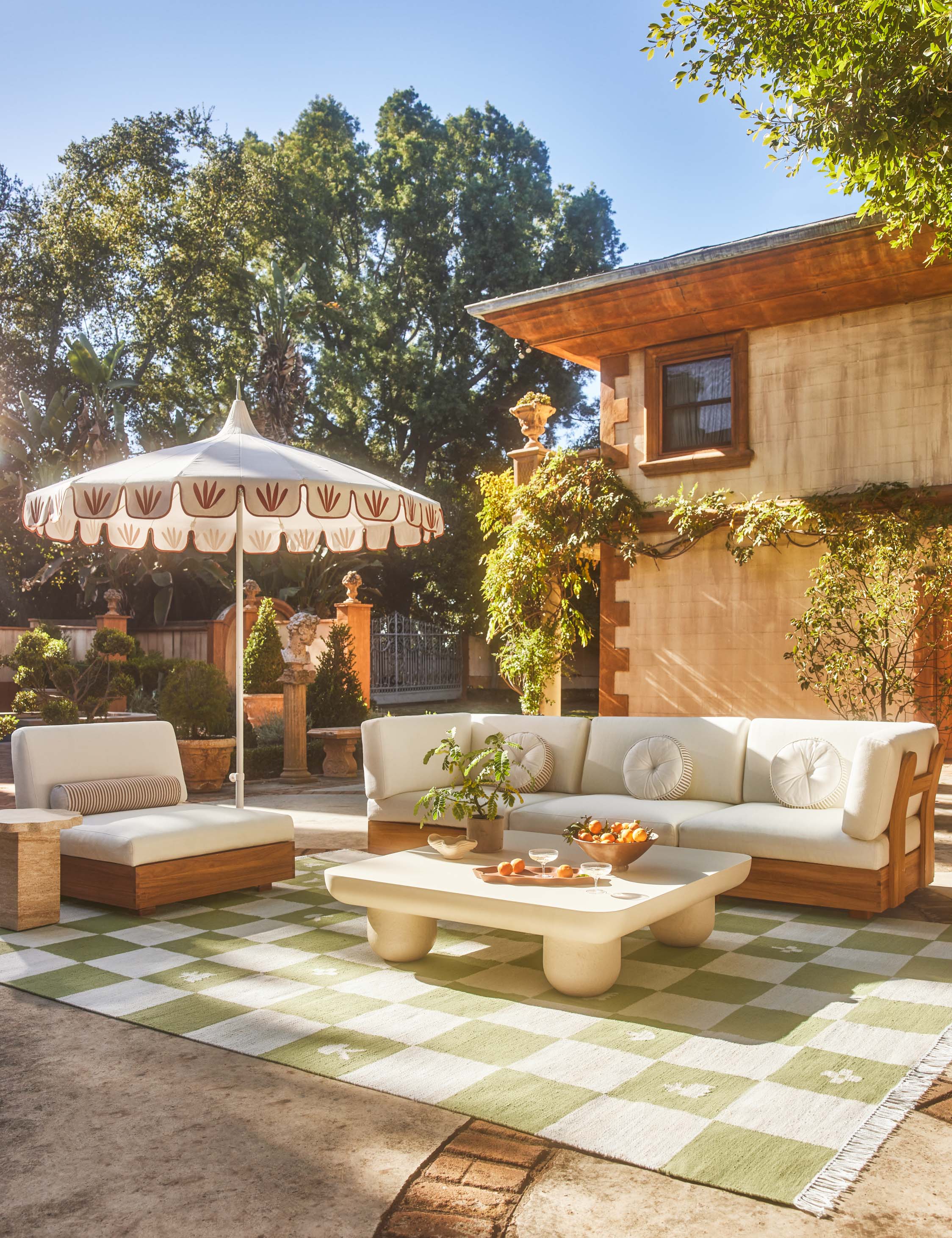 Noam Indoor / Outdoor Rug Swatch by Sarah Sherman Samuel, Mint - Image 4