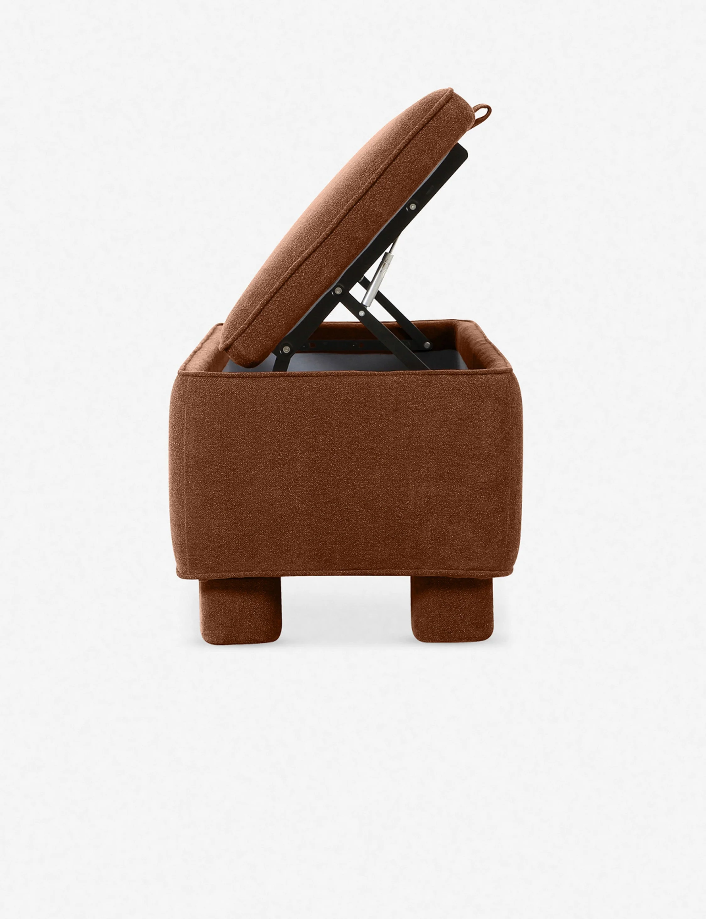 Open Box: Asner Storage Bench, Dark Rust - Image 5