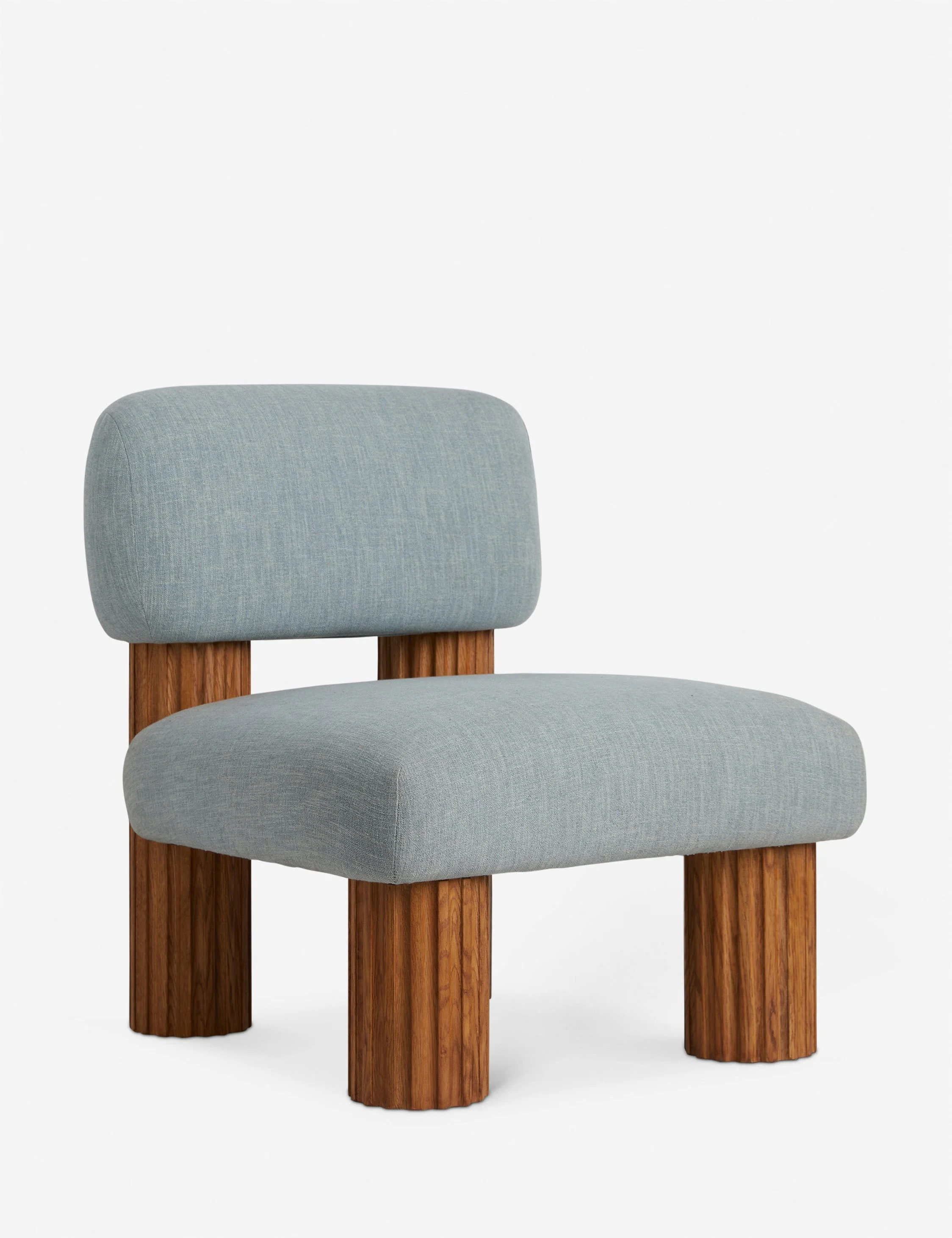 Open Box: Auclair Accent Chair, Pool Performance Cotton Weave - Image 3