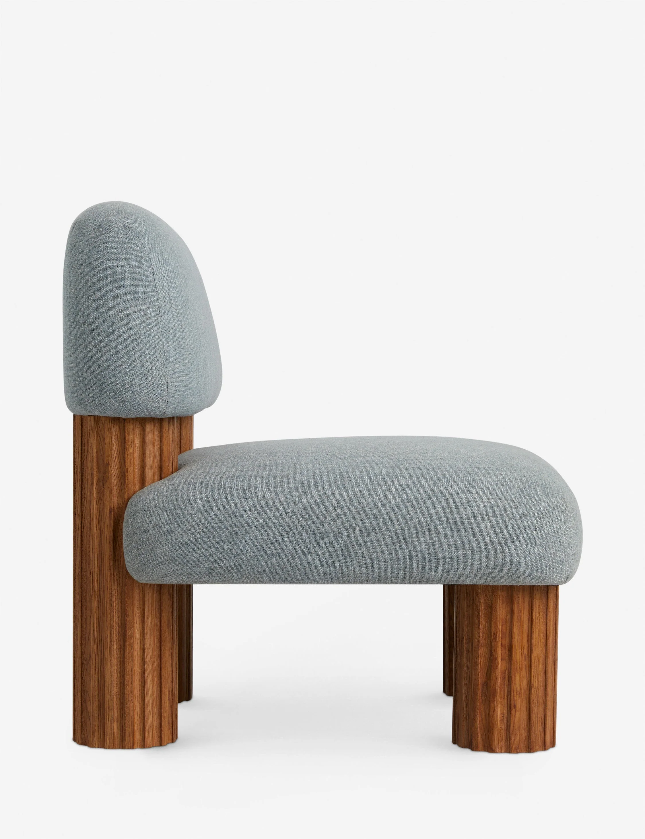 Open Box: Auclair Accent Chair, Pool Performance Cotton Weave - Image 4