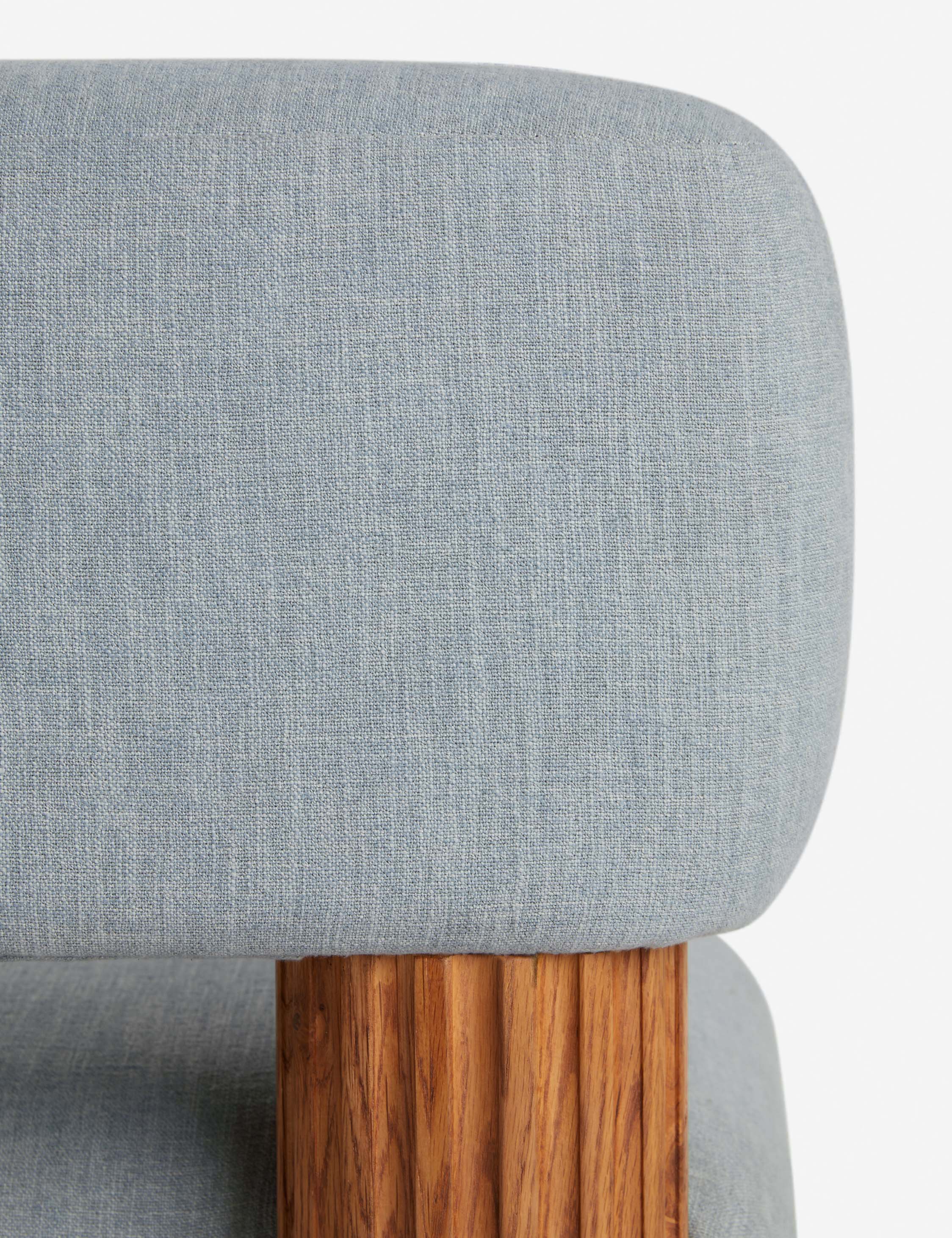 Open Box: Auclair Accent Chair, Pool Performance Cotton Weave - Image 6