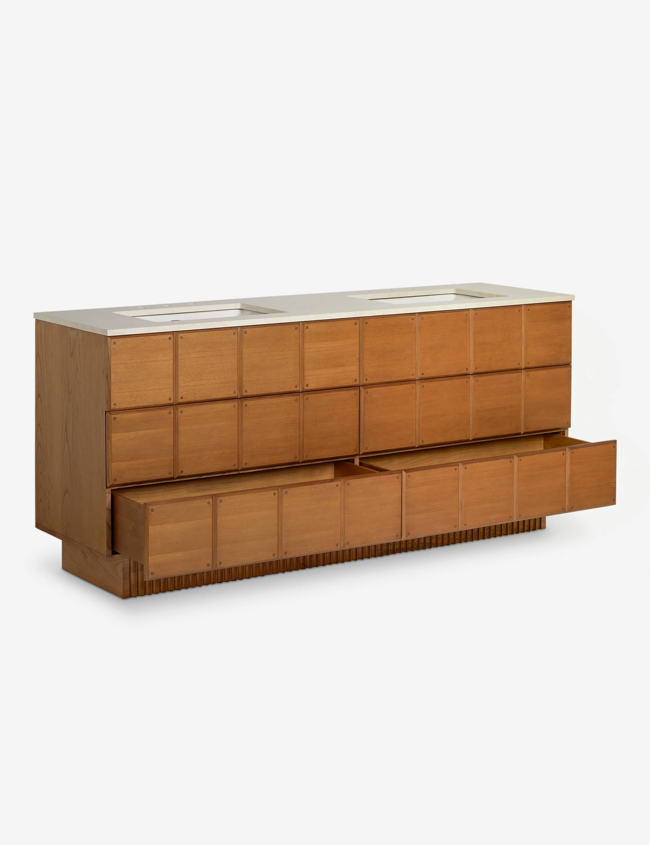 Open Box: Lee Bath Vanity, Russet 72" Double by Sarah Sherman Samuel - Image 4
