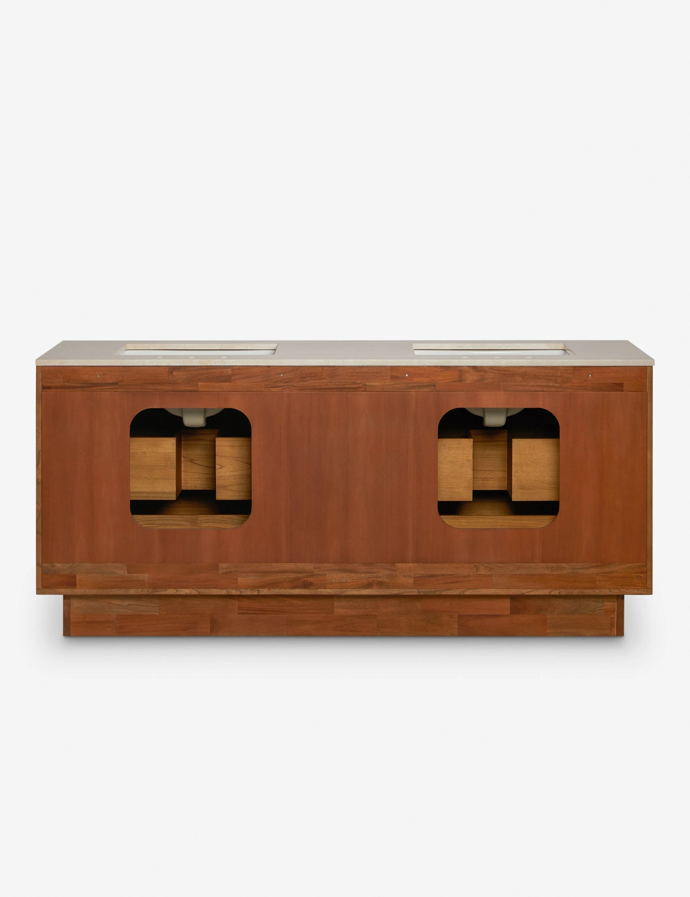 Open Box: Lee Bath Vanity, Russet 72" Double by Sarah Sherman Samuel - Image 6