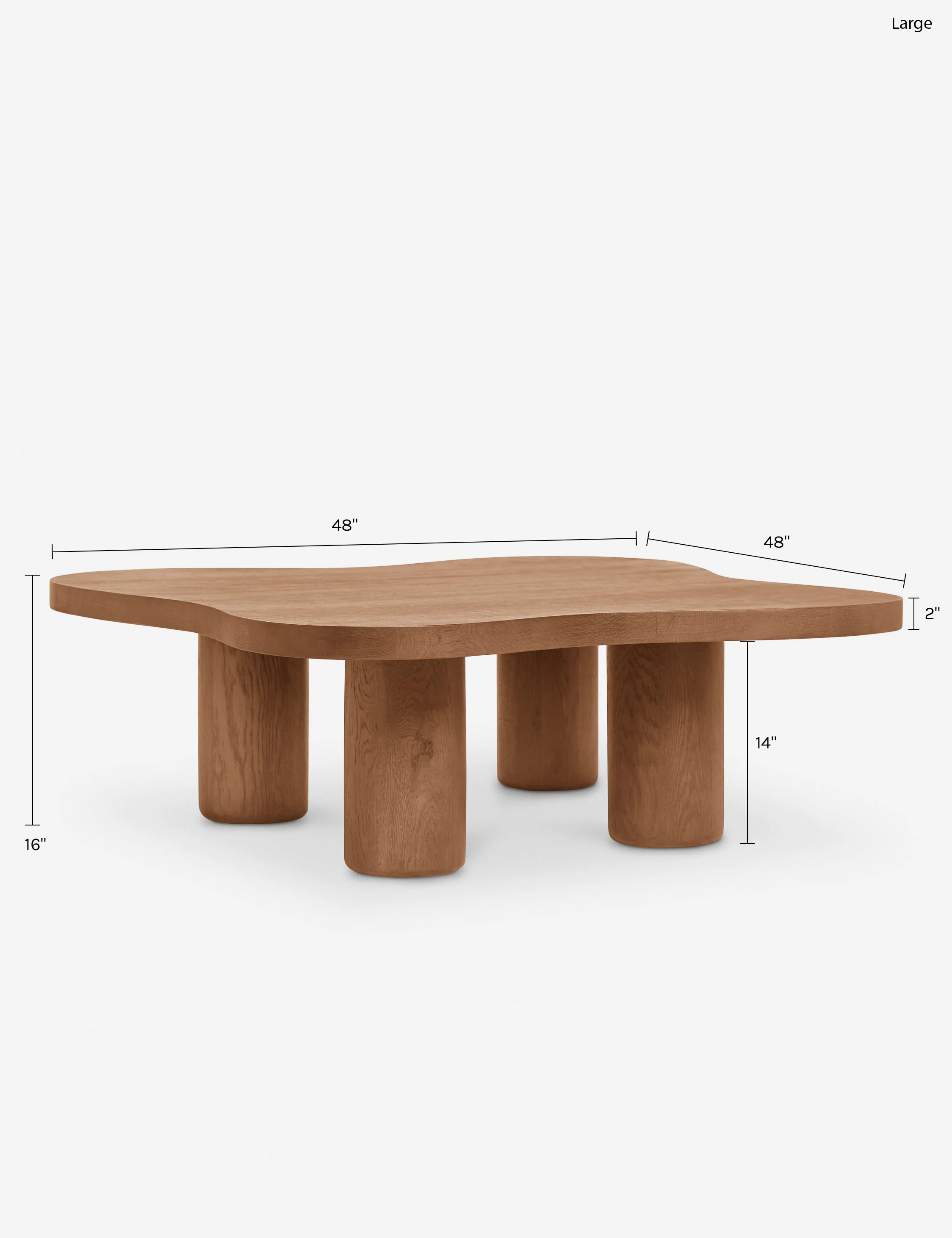 Open Box: Ombra Nesting Coffee Table, Natural Large - Image 5