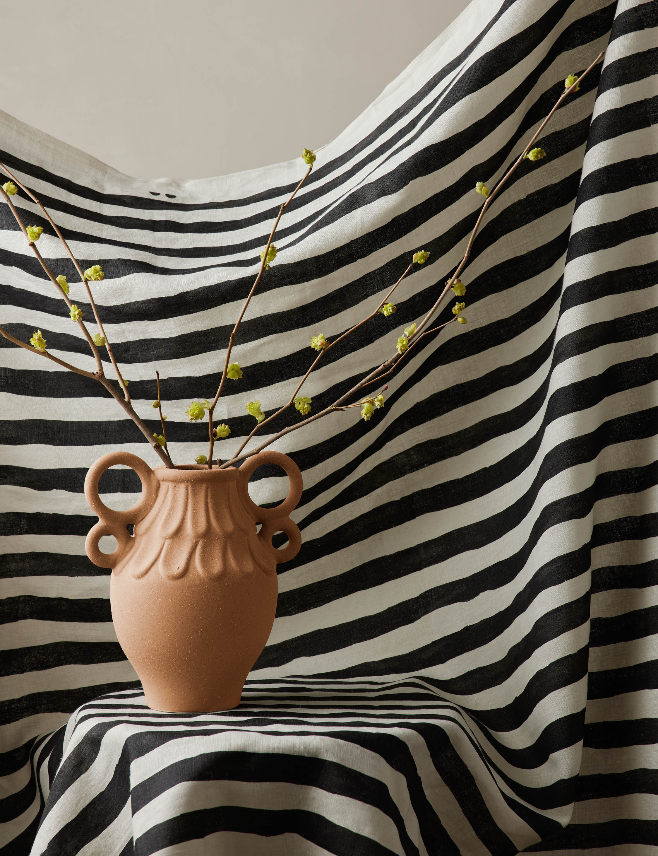 Painterly Stripe Linen Fabric by Sarah Sherman Samuel - Image 16