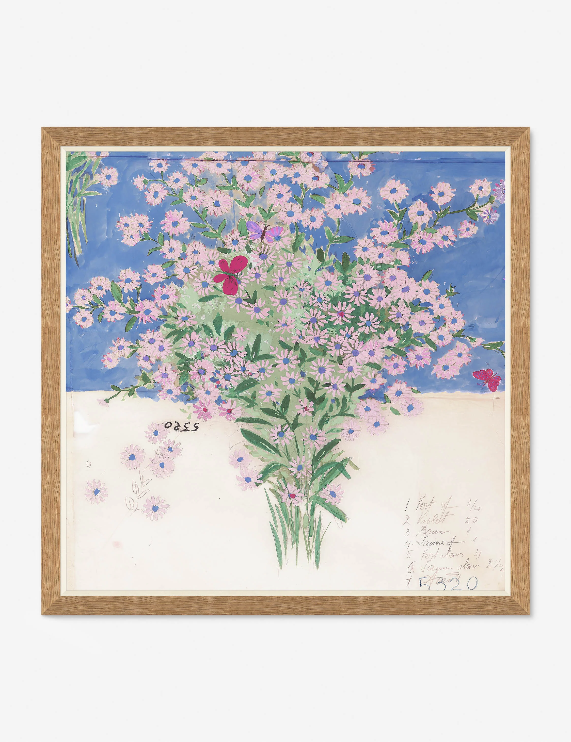 Papillons Et Margeurites Diptych Print by Paule Marrot - Image 7