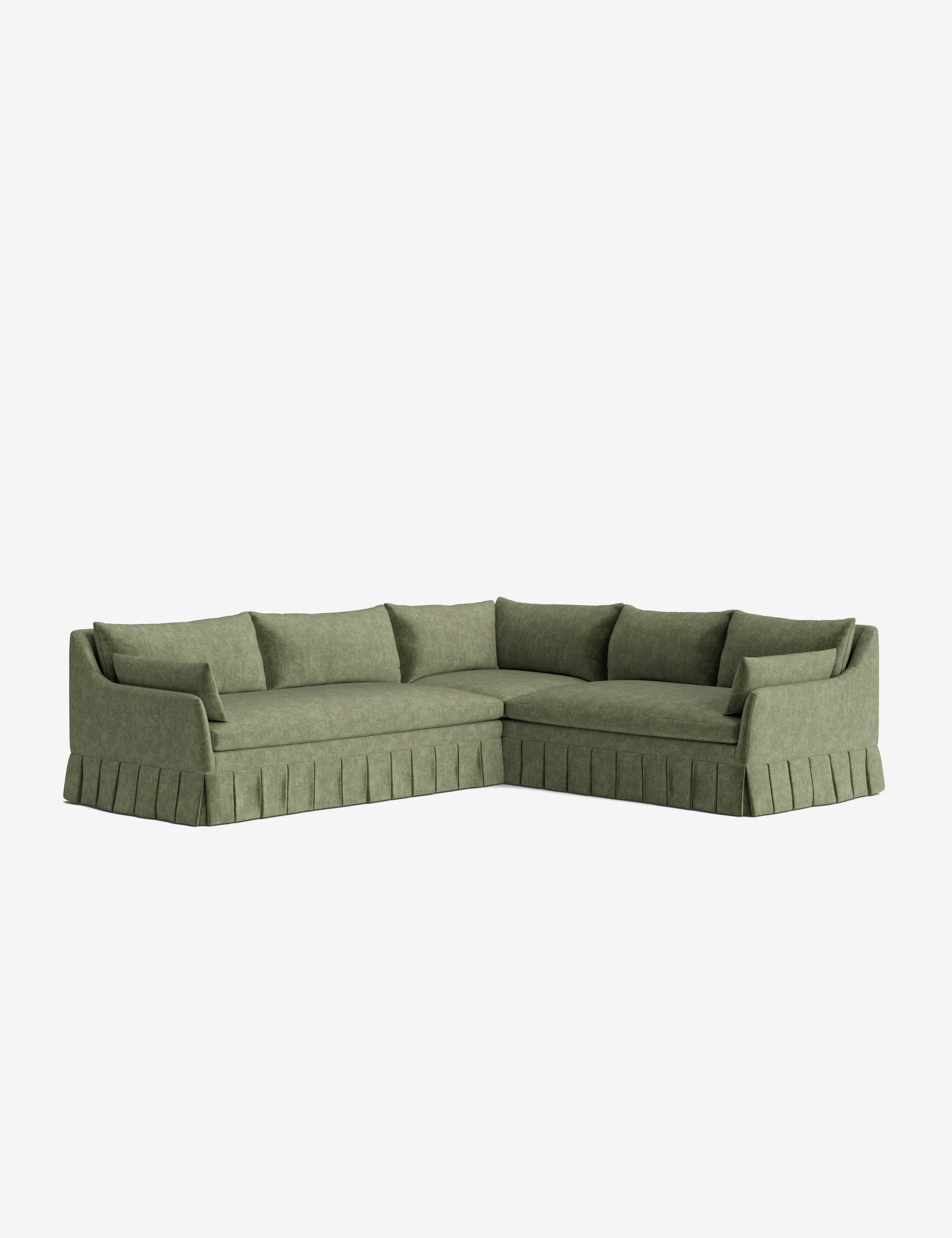 Portola Luxe Depth Pleated Corner Sectional Sofa - Image 124