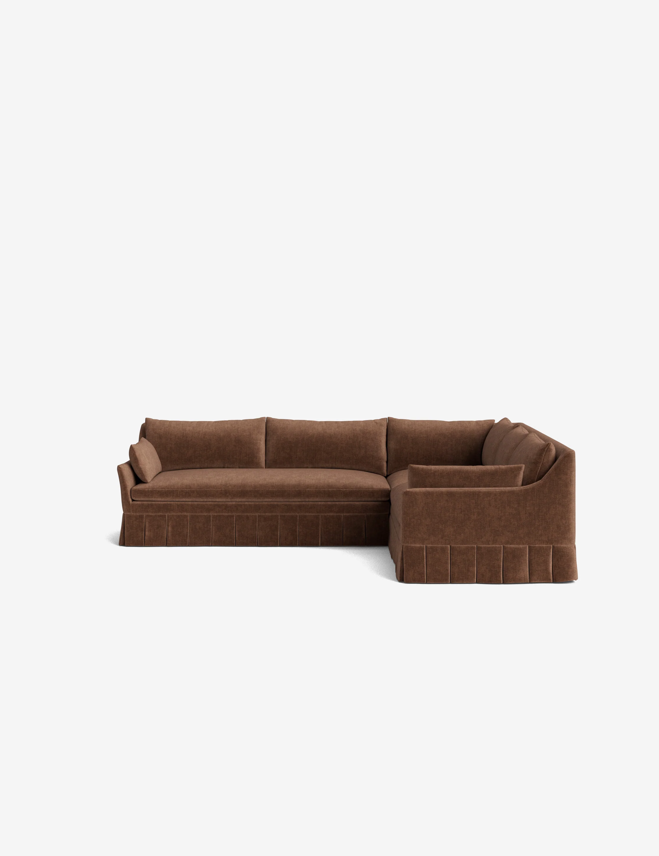 Portola Luxe Depth Pleated Corner Sectional Sofa - Image 173