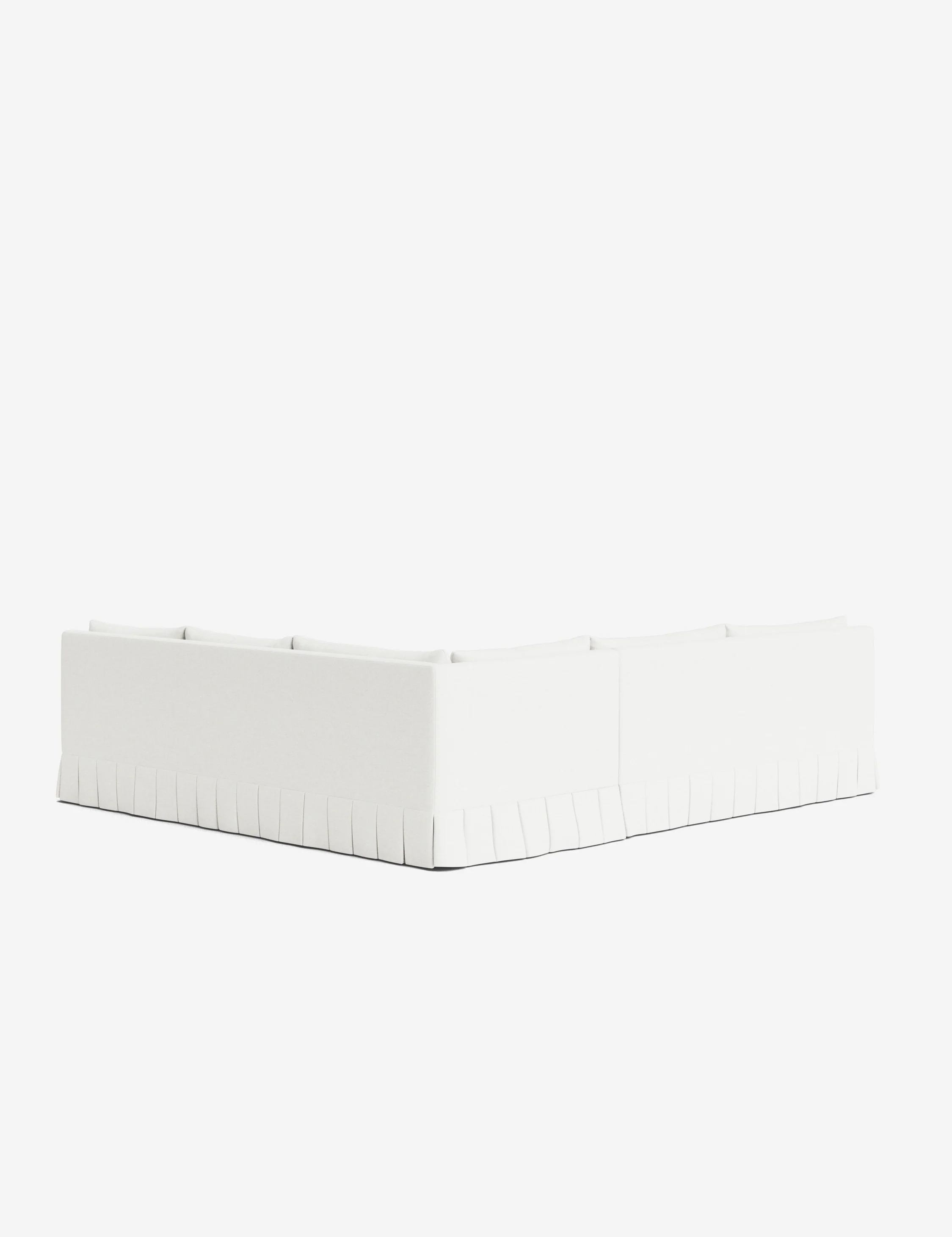 Portola Luxe Depth Pleated Corner Sectional Sofa - Image 193