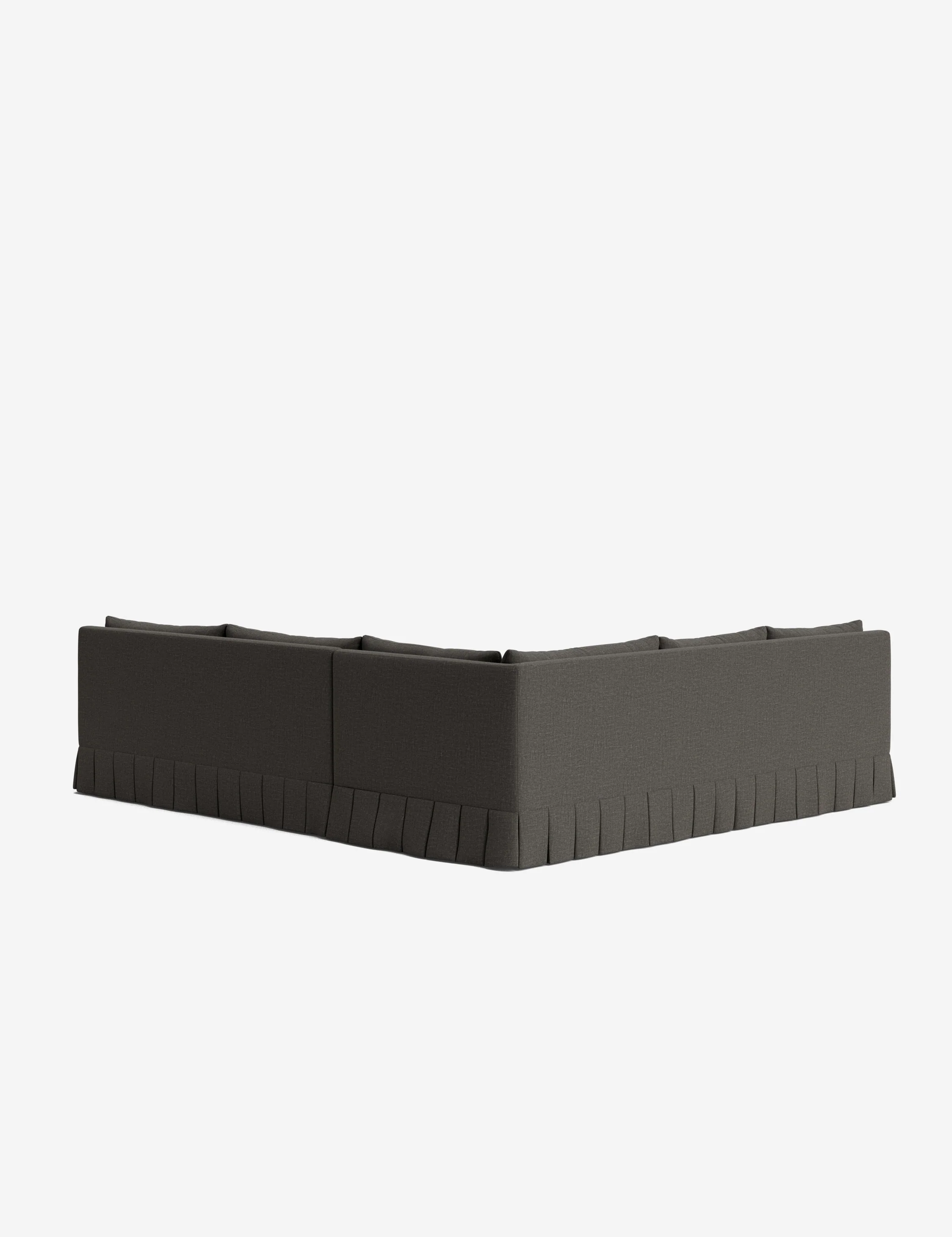 Portola Luxe Depth Pleated Corner Sectional Sofa - Image 20