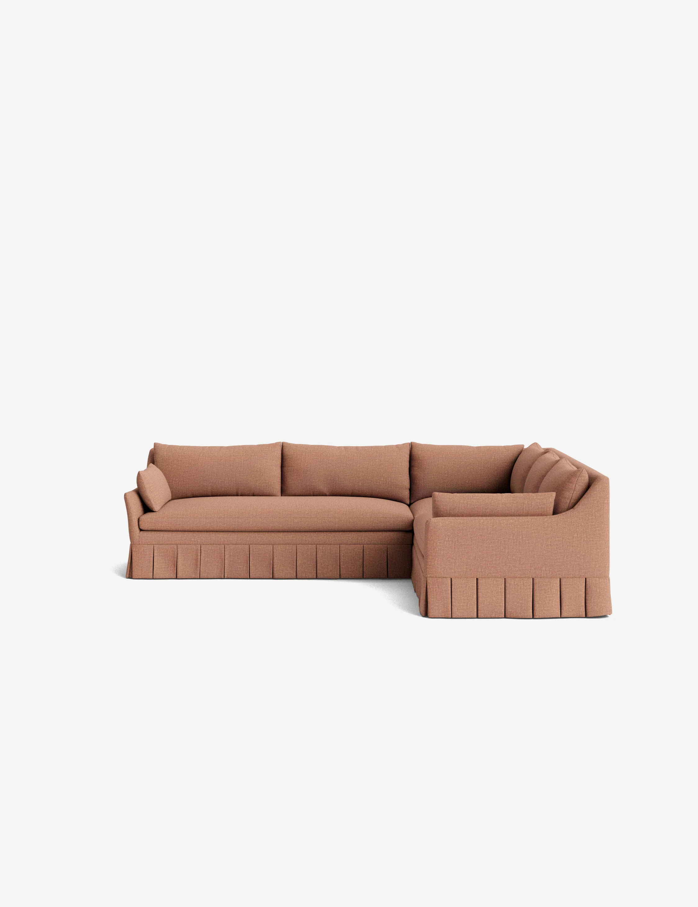 Portola Luxe Depth Pleated Corner Sectional Sofa - Image 200