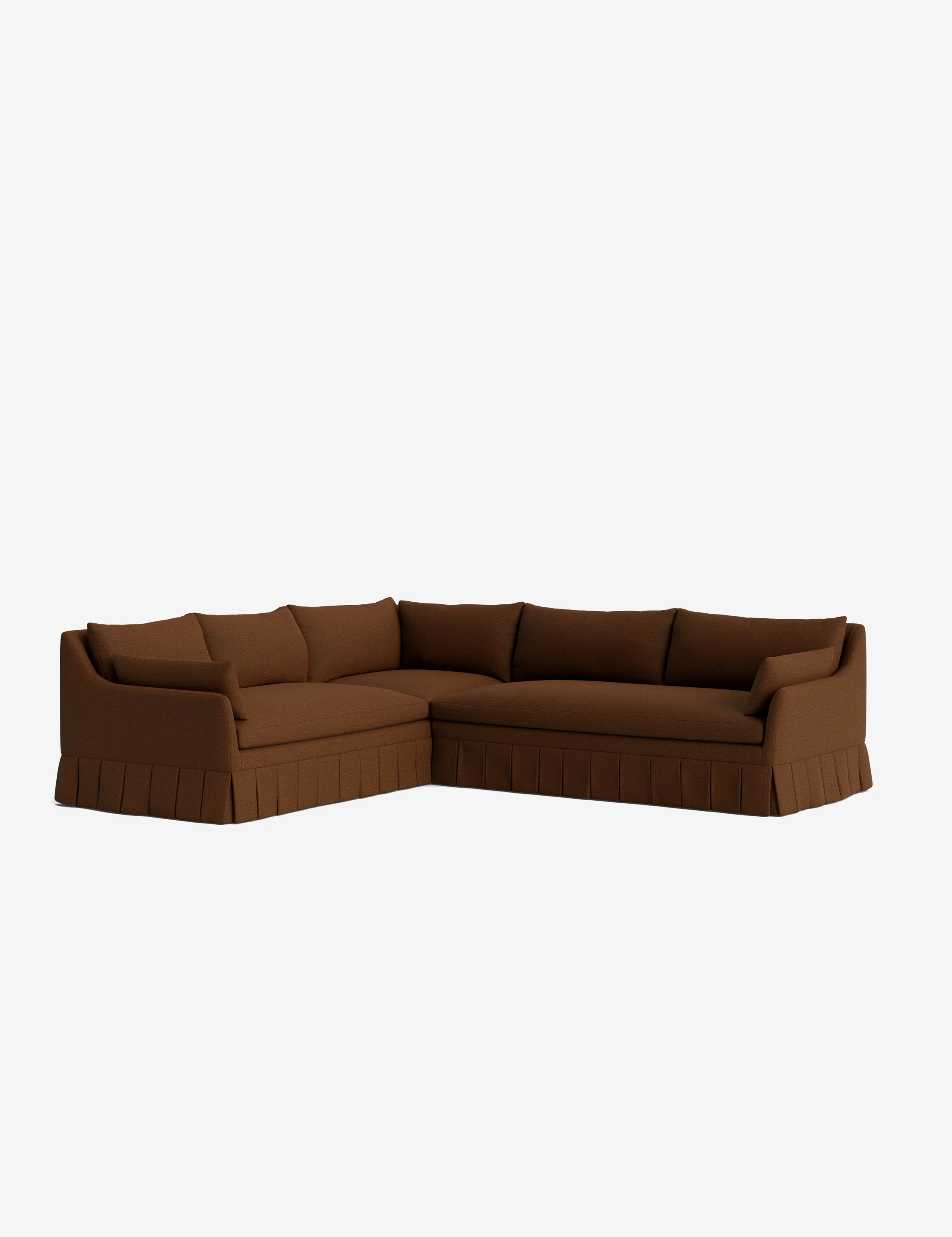 Portola Luxe Depth Pleated Corner Sectional Sofa - Image 21