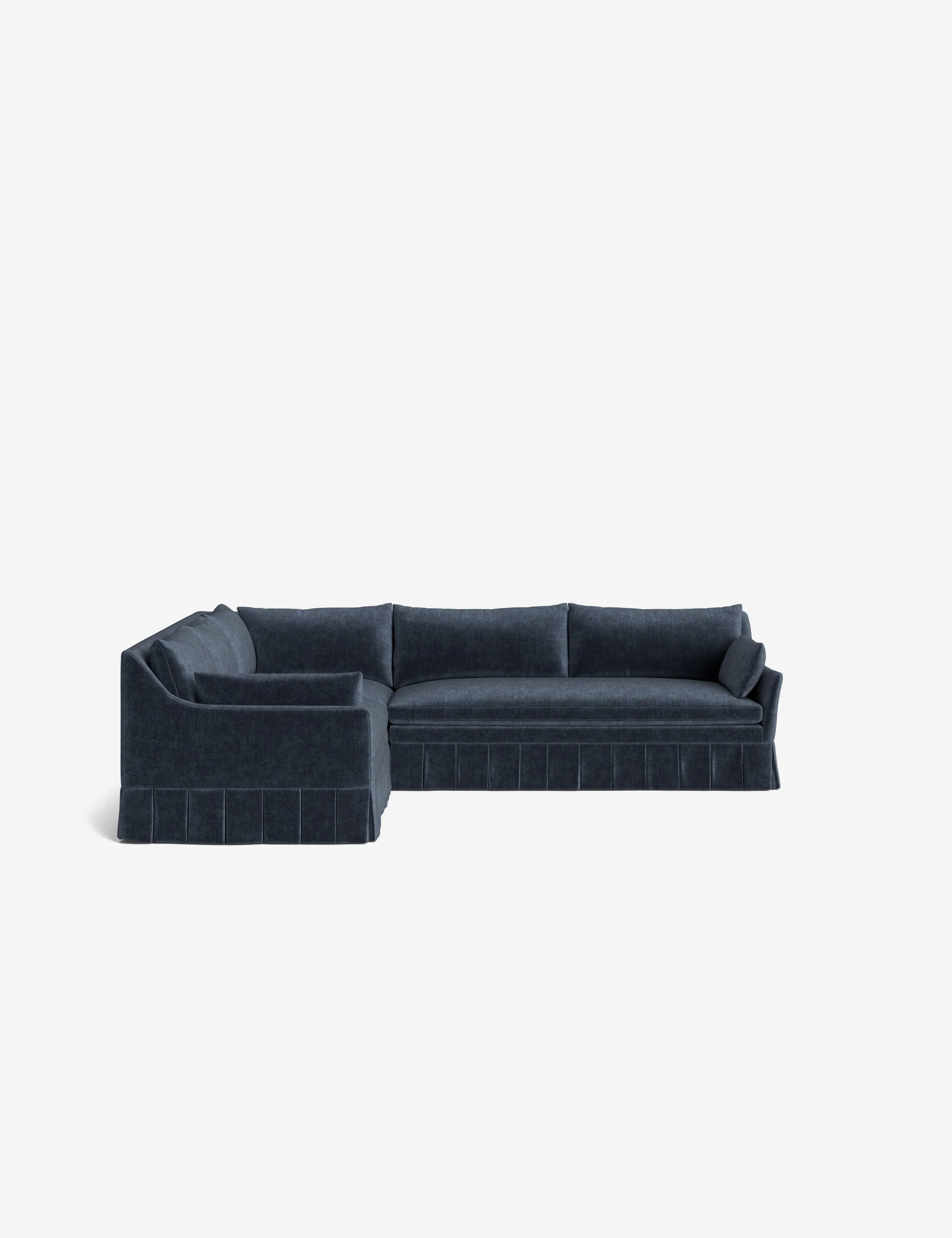 Portola Luxe Depth Pleated Corner Sectional Sofa - Image 34