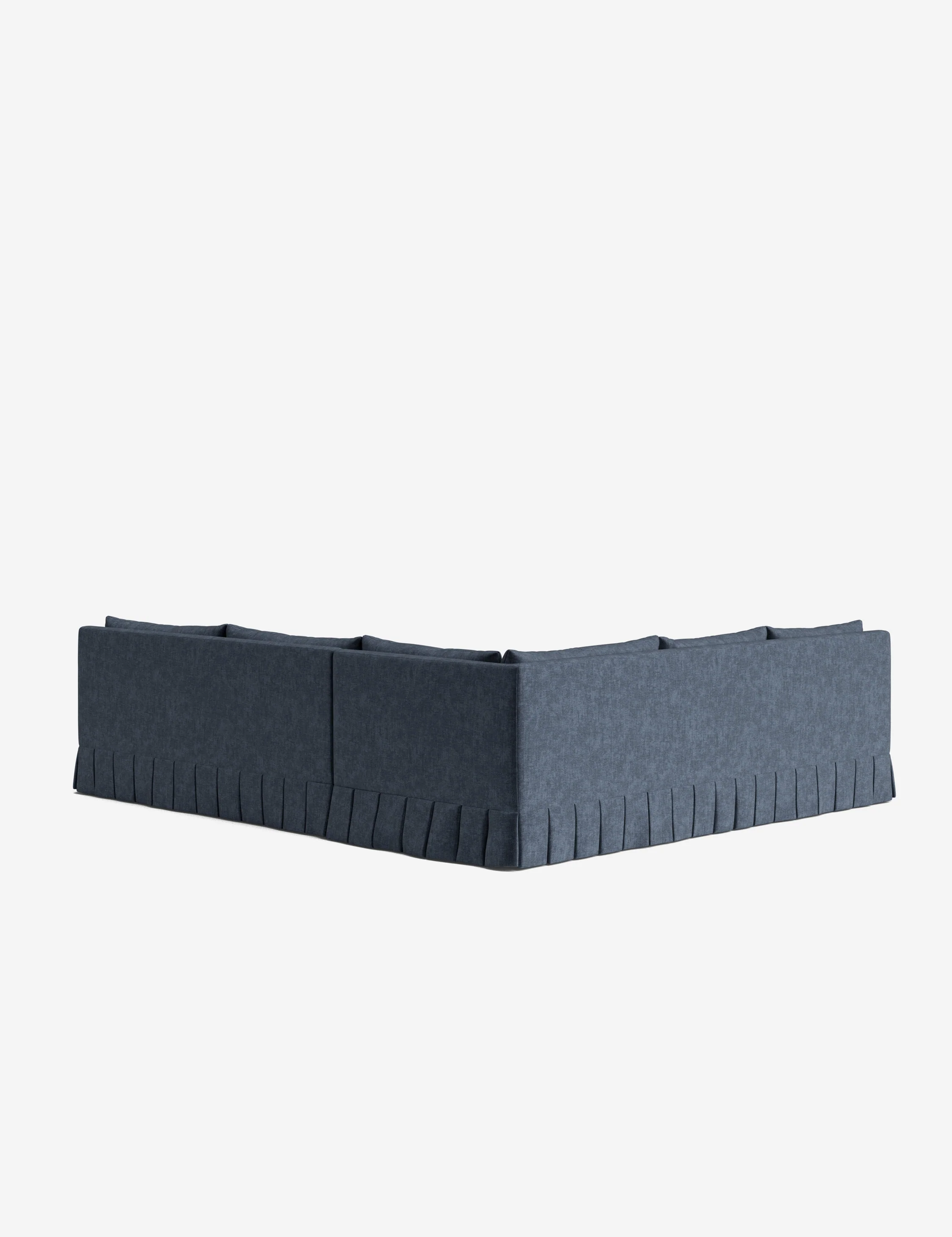 Portola Luxe Depth Pleated Corner Sectional Sofa - Image 35