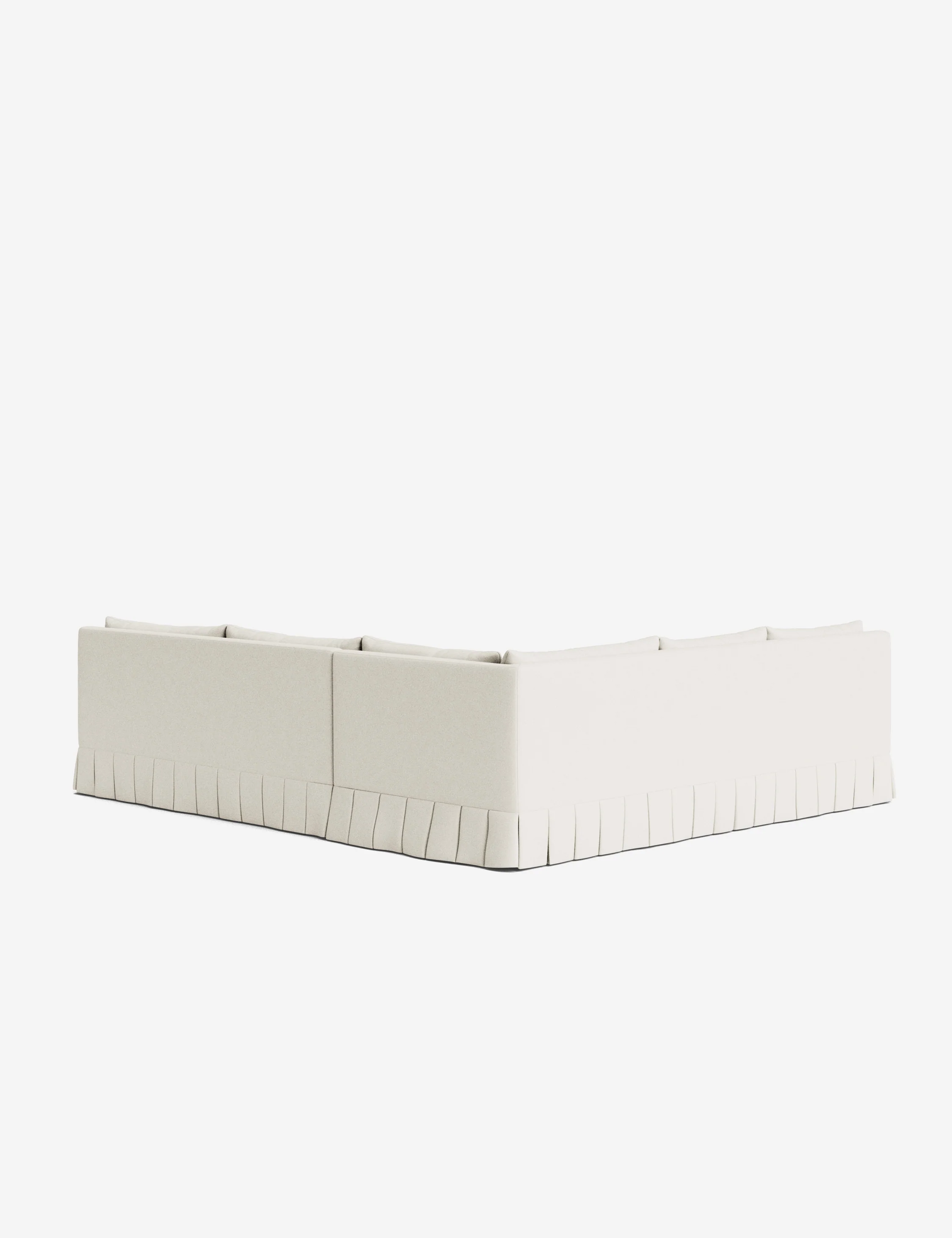 Portola Luxe Depth Pleated Corner Sectional Sofa - Image 38