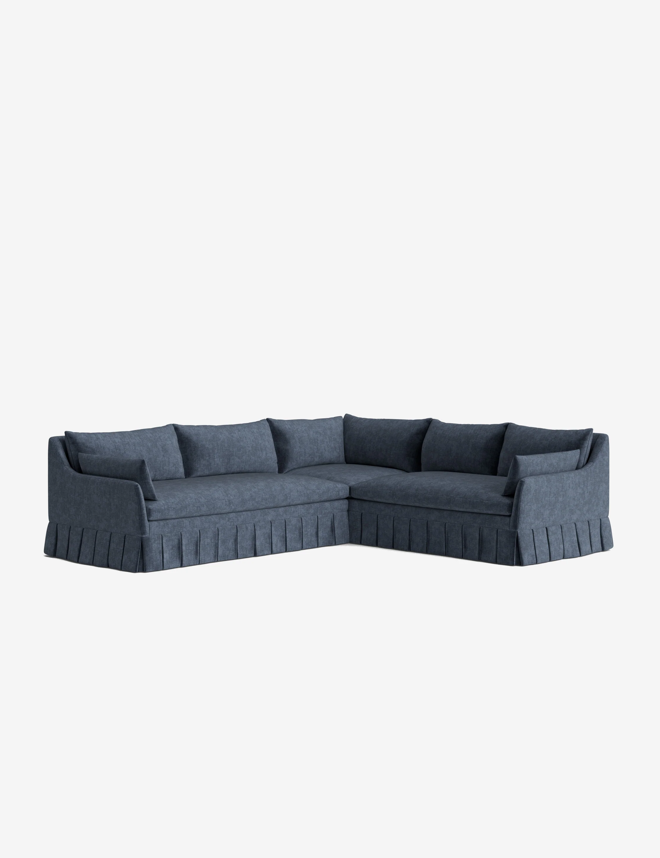 Portola Luxe Depth Pleated Corner Sectional Sofa - Image 95