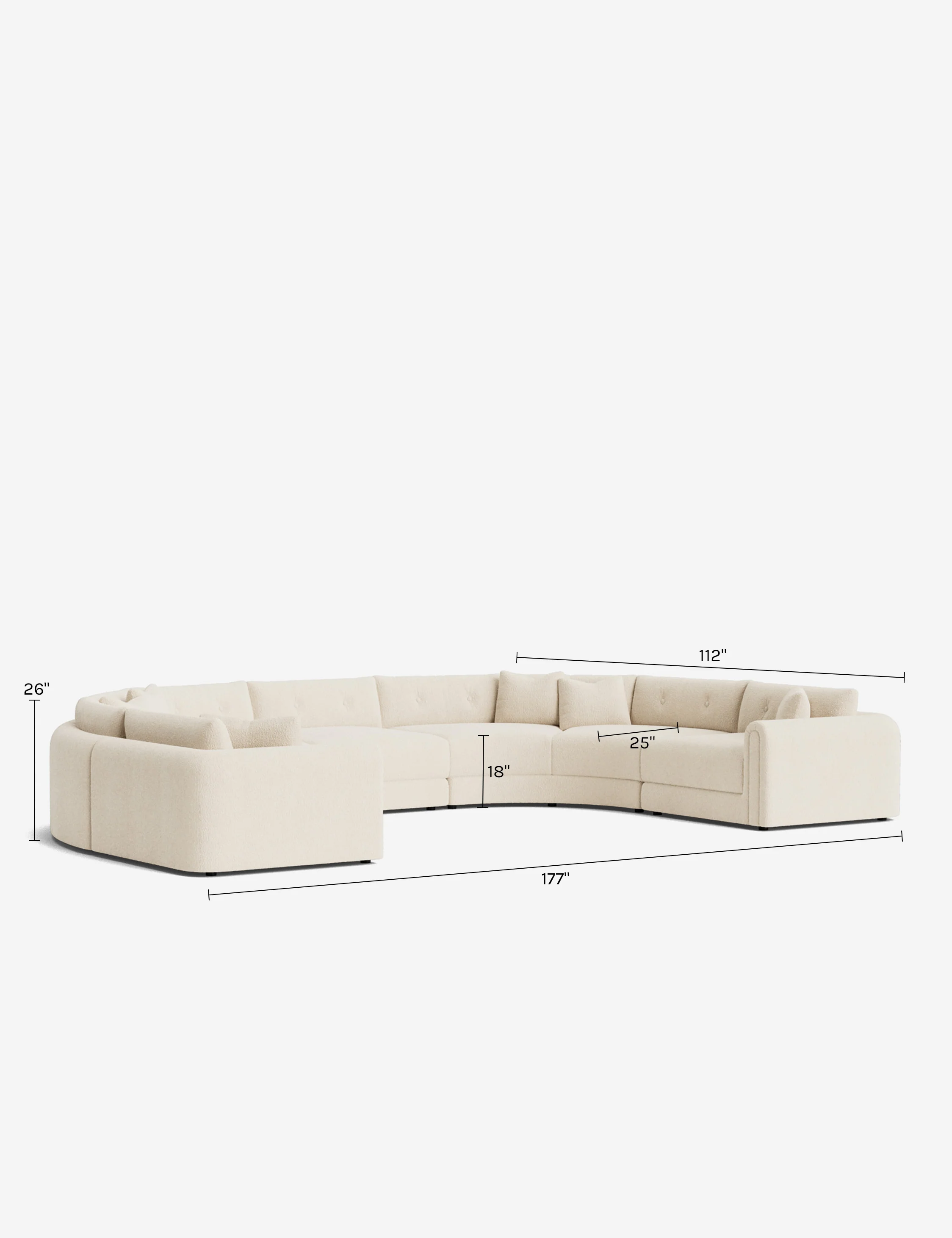 Rosado Modular U-Shaped Sectional Sofa - Image 49