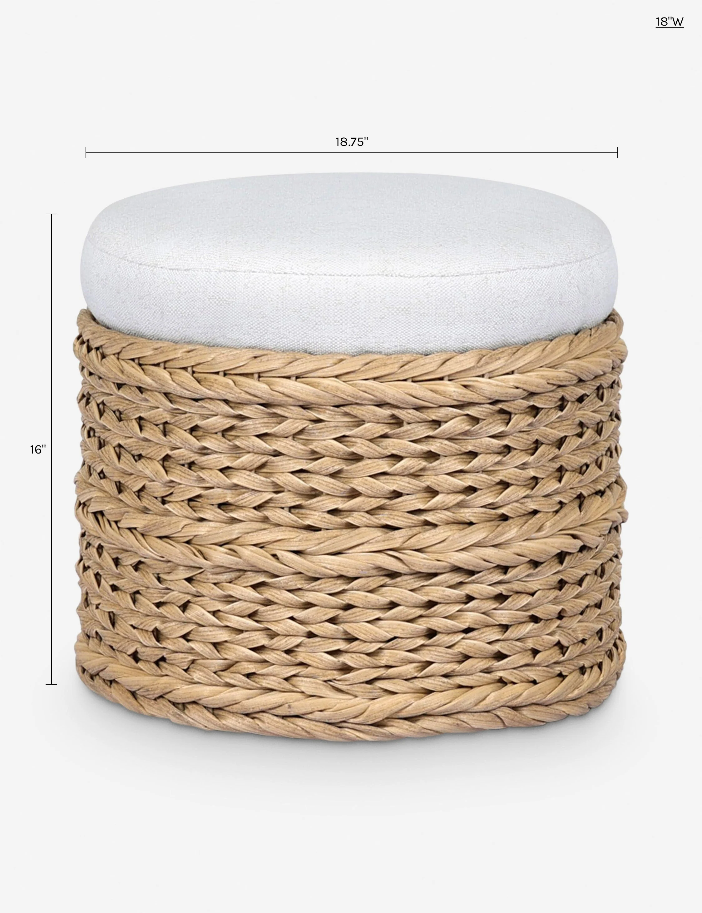 Rowan Indoor / Outdoor Round Ottoman by Amber Lewis x Four Hands - Image 11