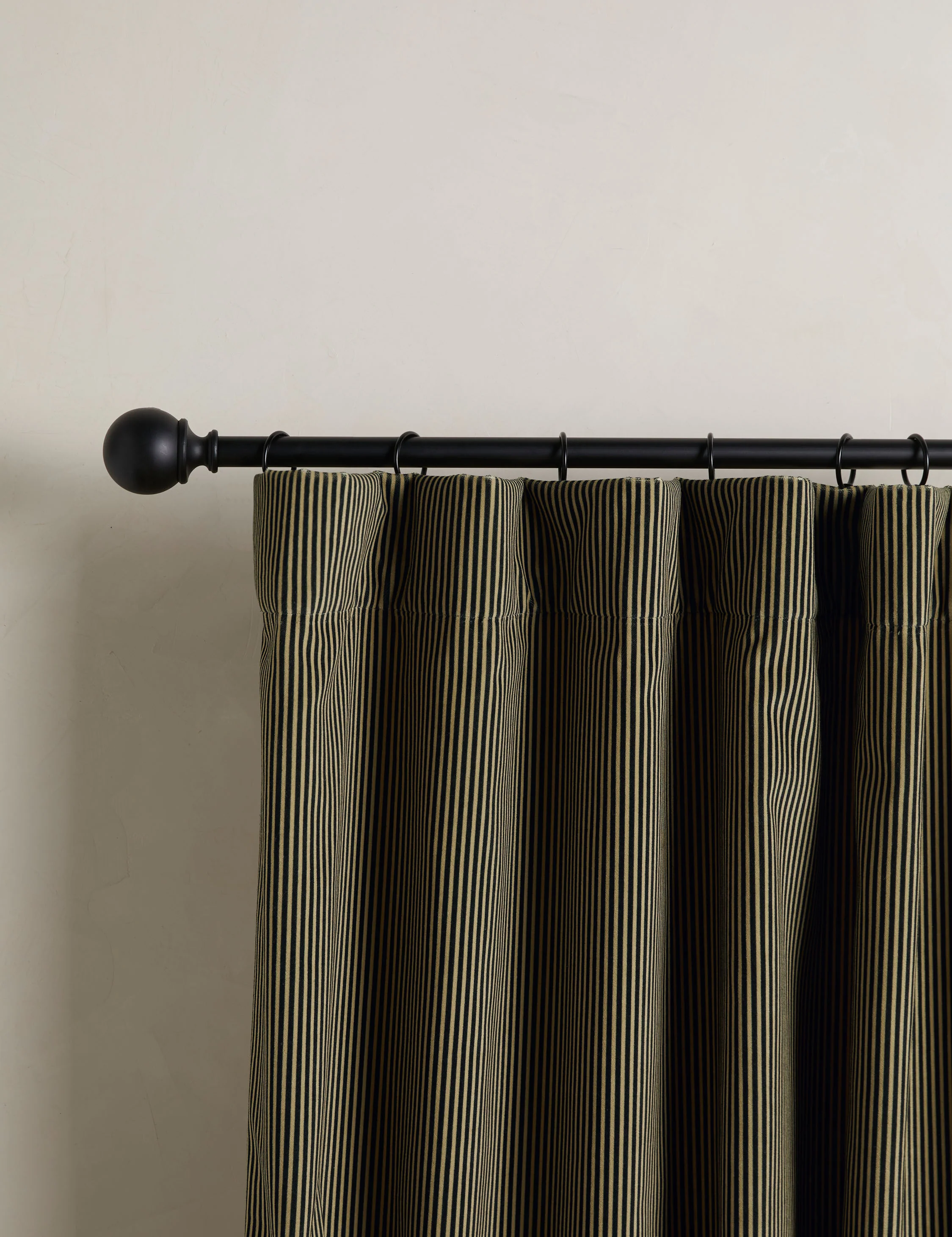 Striped Velvet Curtain Panel by Sarah Sherman Samuel - Image 3