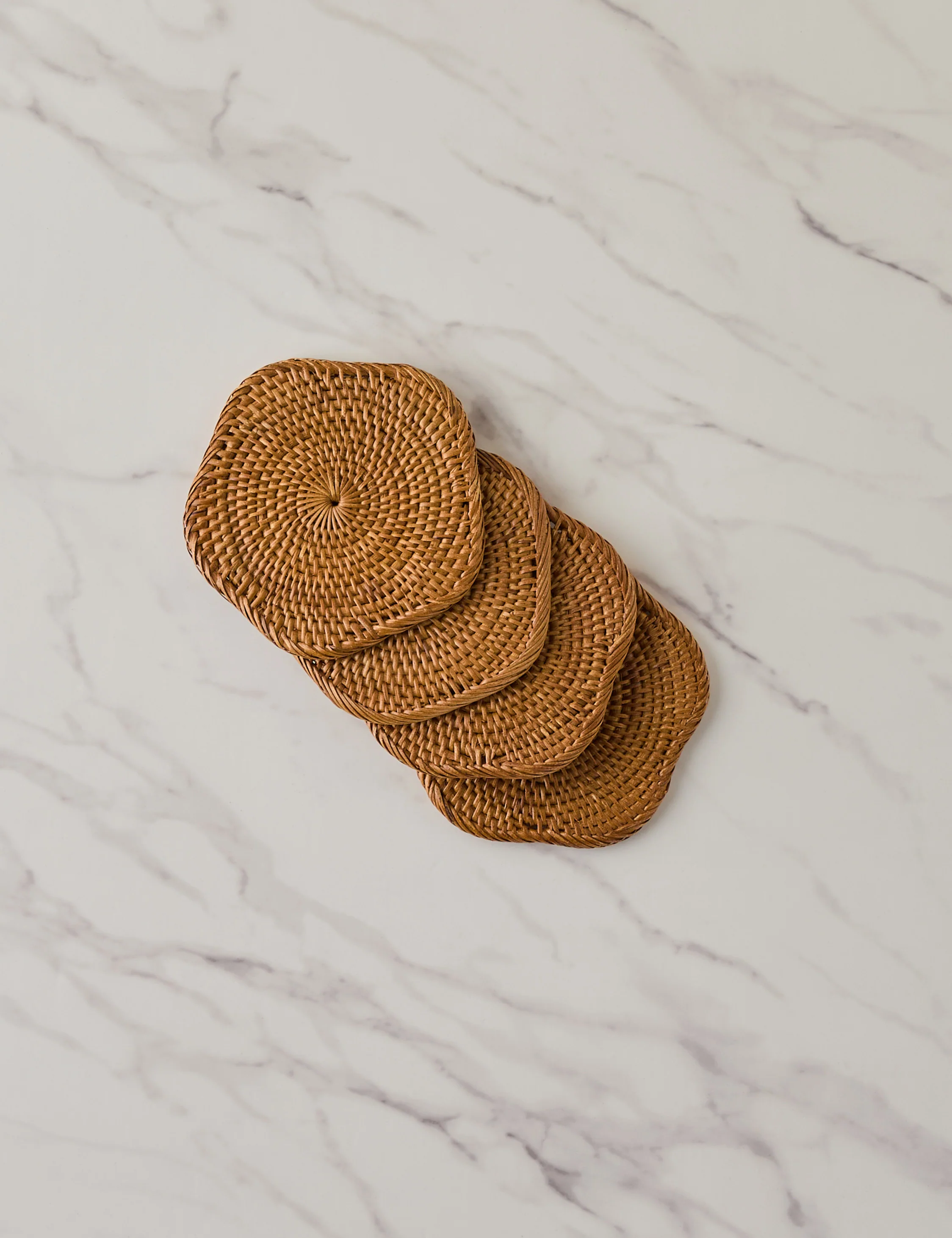 Tyna Rattan Coasters (Set of 4) - Image 4