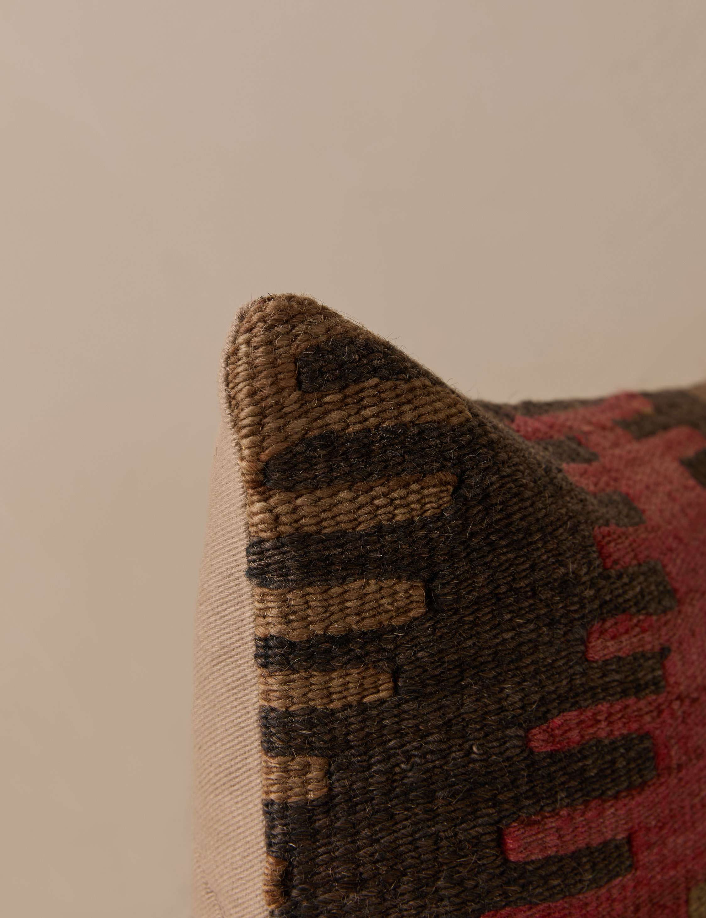 Vintage Lumbar Pillow No. 342, 12" x 20" - Image 2