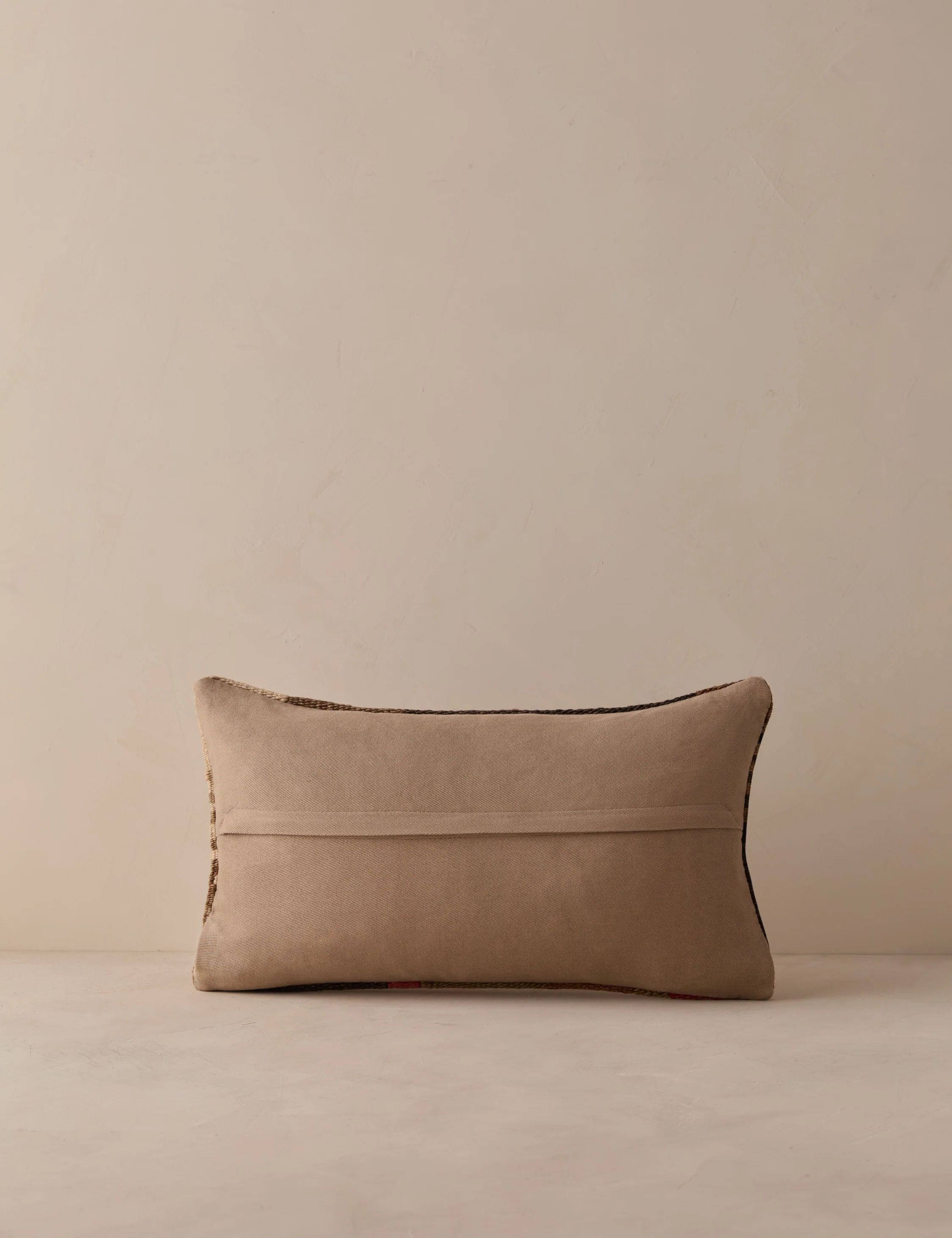 Vintage Lumbar Pillow No. 342, 12" x 20" - Image 3