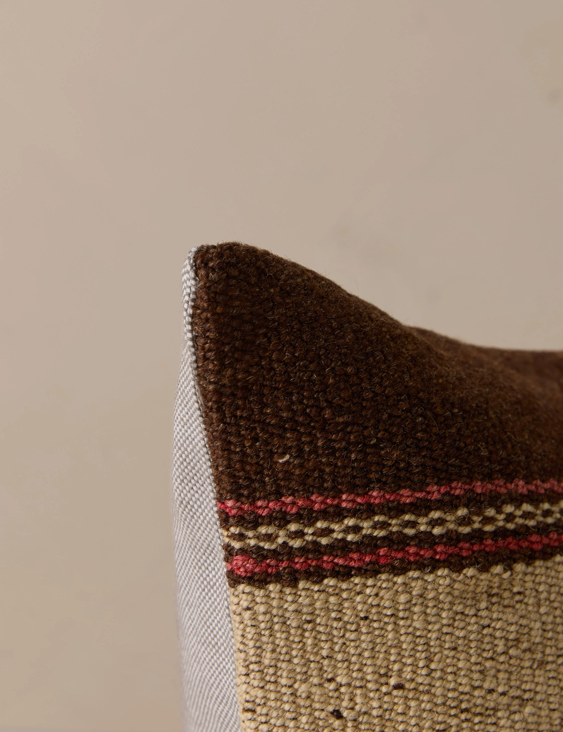 Vintage Lumbar Pillow No. 345, 12" x 20" - Image 2