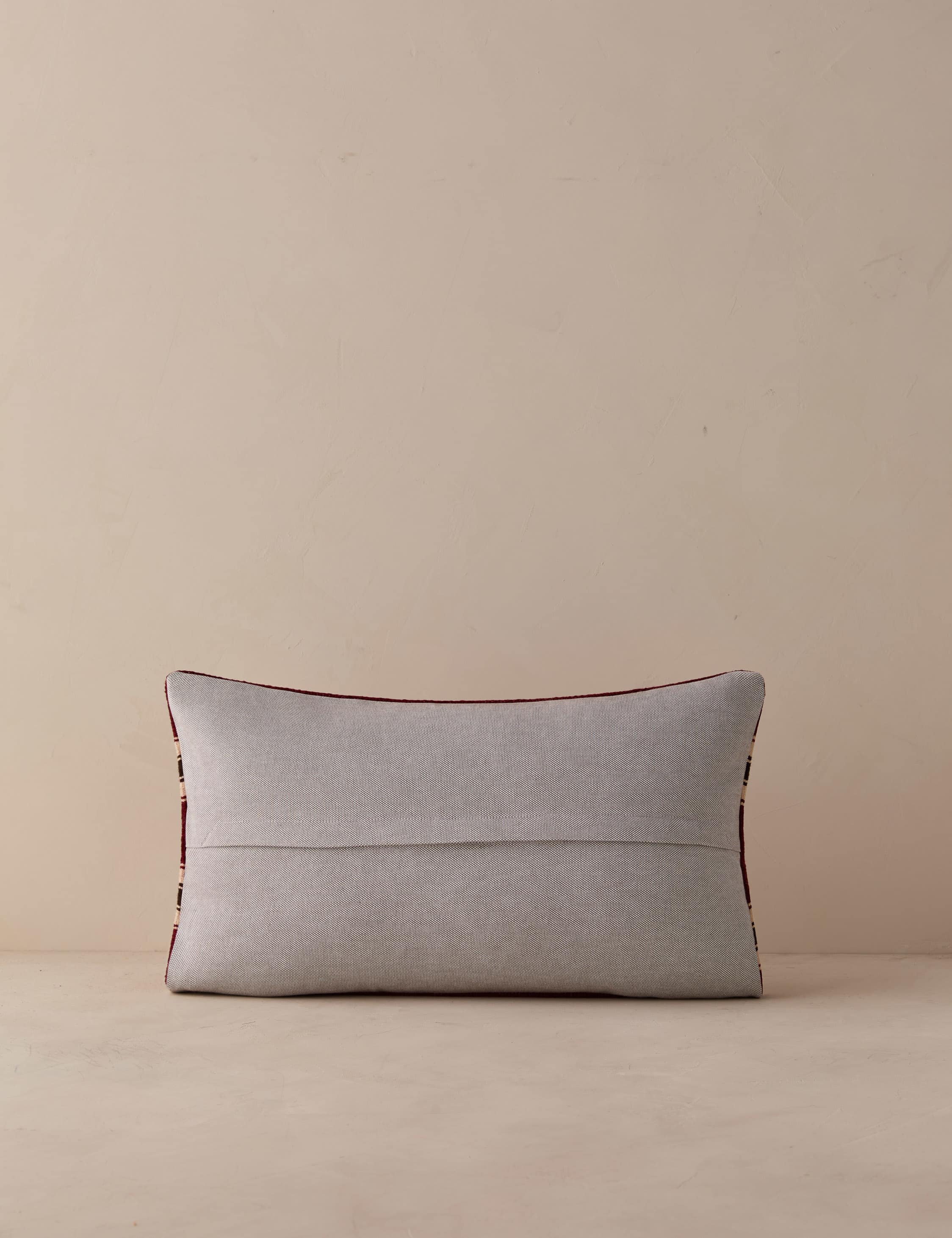 Vintage Lumbar Pillow No. 351, 12" x 20" - Image 3