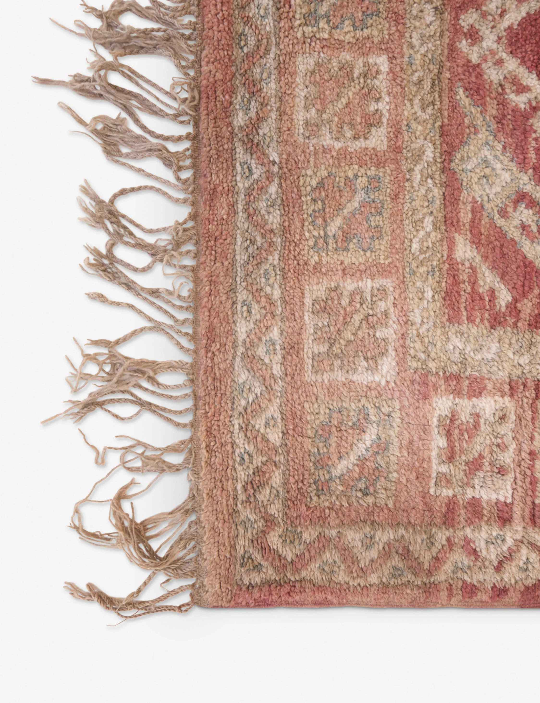Vintage Moroccan Hand-Knotted Wool Rug No. 50, 6'4 x 15'3" - Image 2
