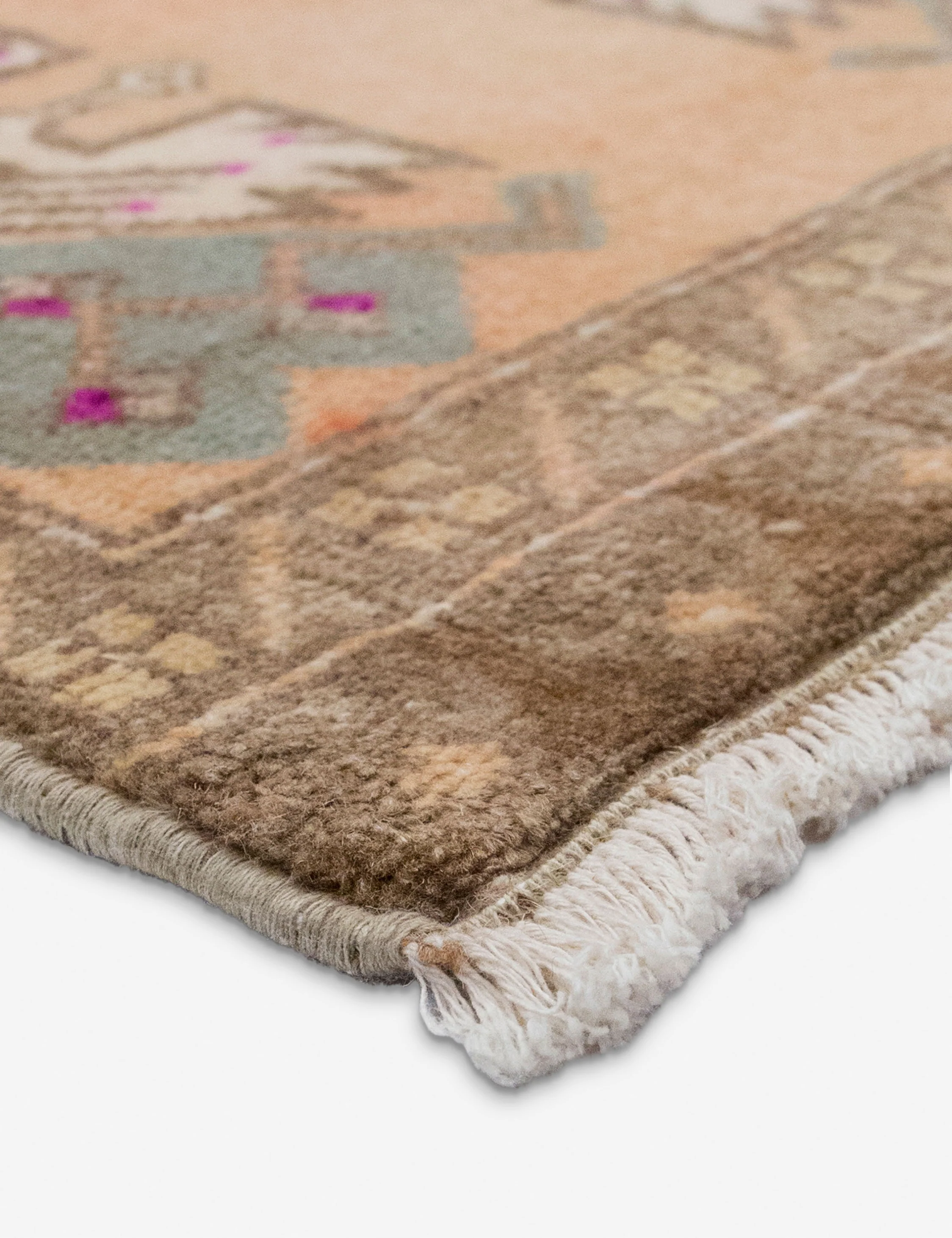 Vintage Turkish Hand-Knotted Wool Mini Rug No. 313, 1'5" x 3'5" - Image 2