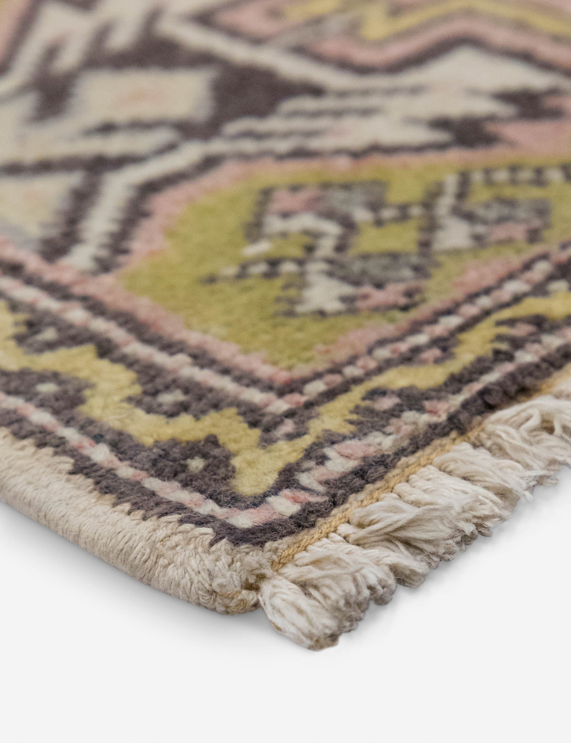 Vintage Turkish Hand-Knotted Wool Mini Rug No. 330, 1'7" x 3'1" - Image 2