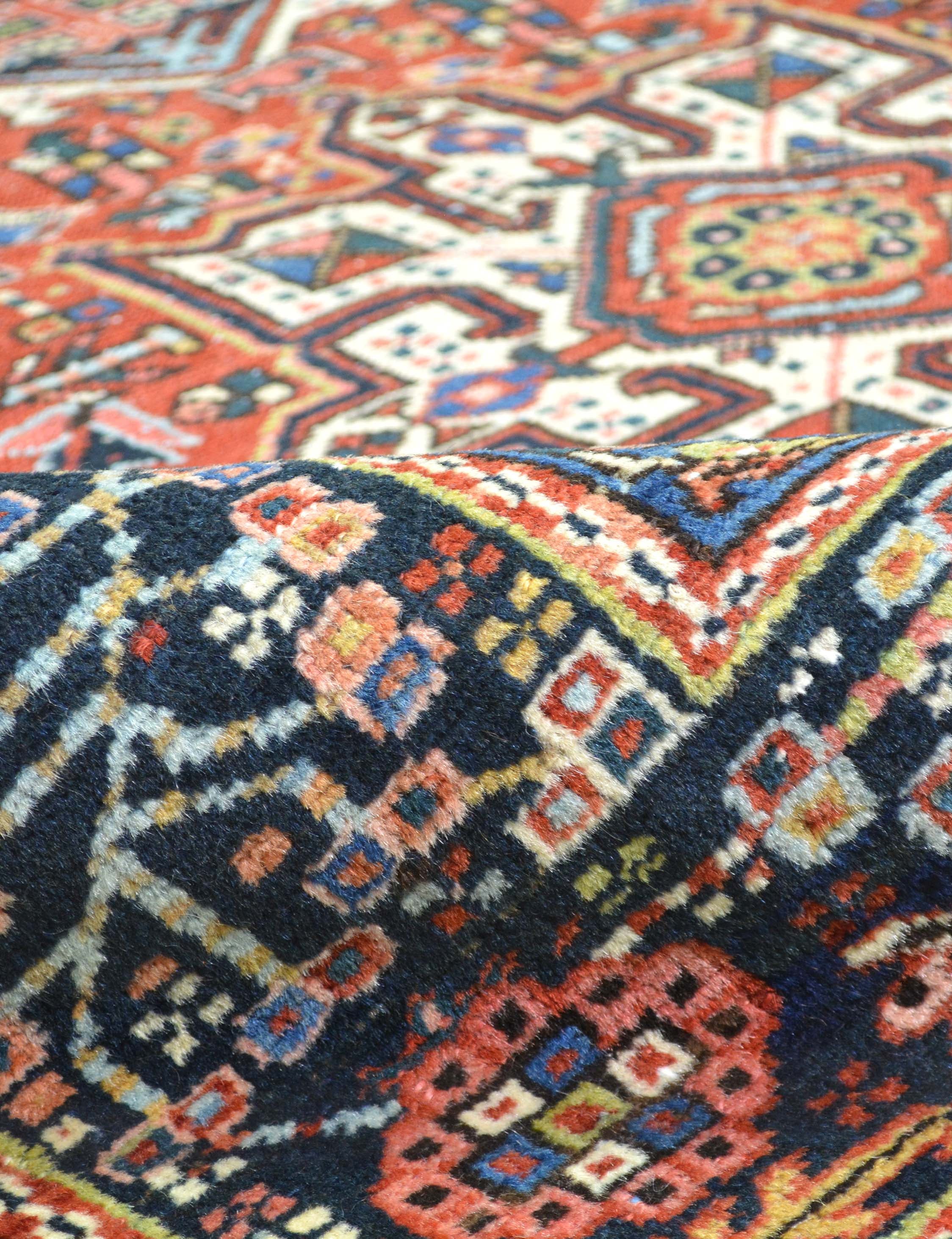 Vintage Turkish Hand-Knotted Wool Rug No. 412, 4'8" x 6' - Image 3