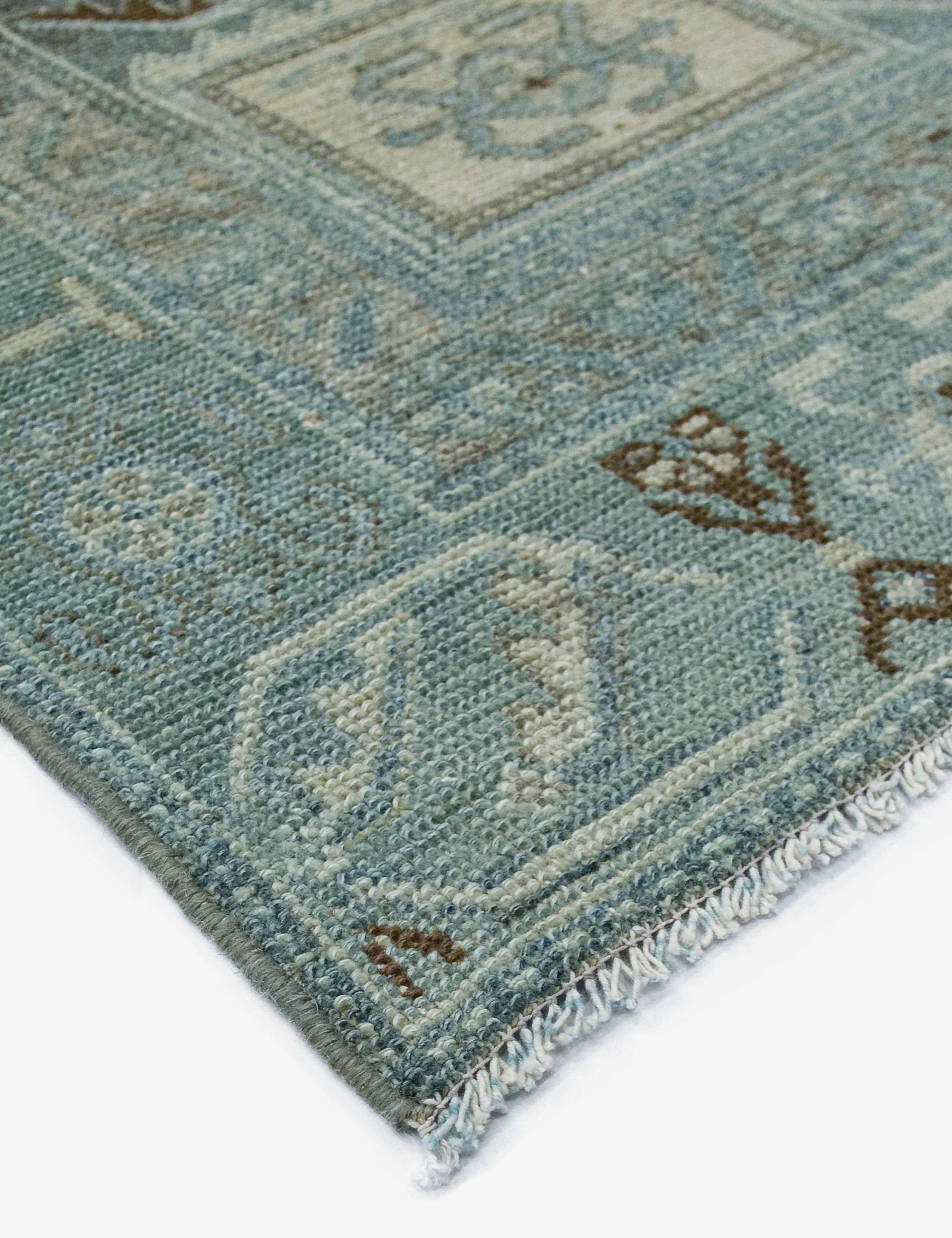 Vintage Turkish Hand-Knotted Wool Rug No. 451, 4'3" x 6'8" - Image 2