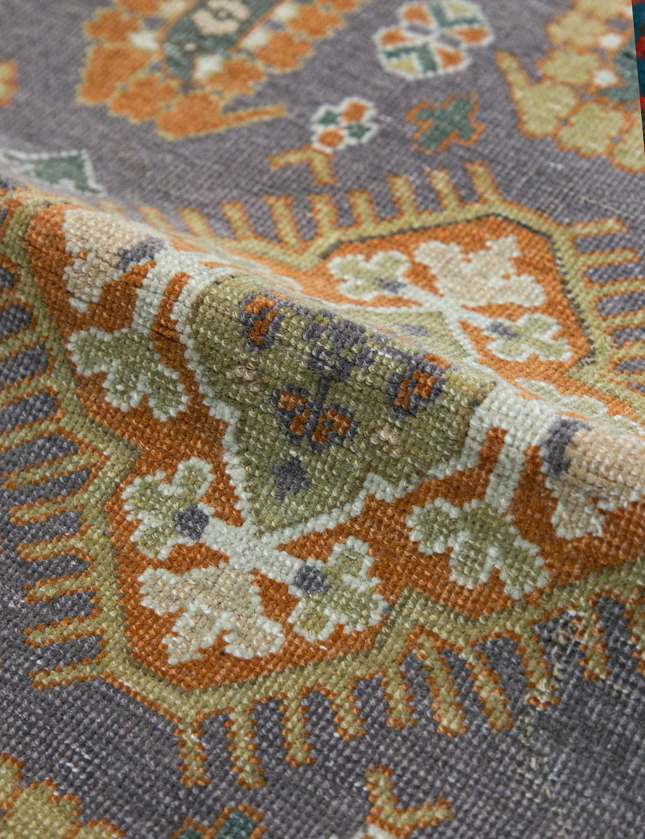 Vintage Turkish Hand-Knotted Wool Rug No. 461, 3'4" x 4'7" - Image 3