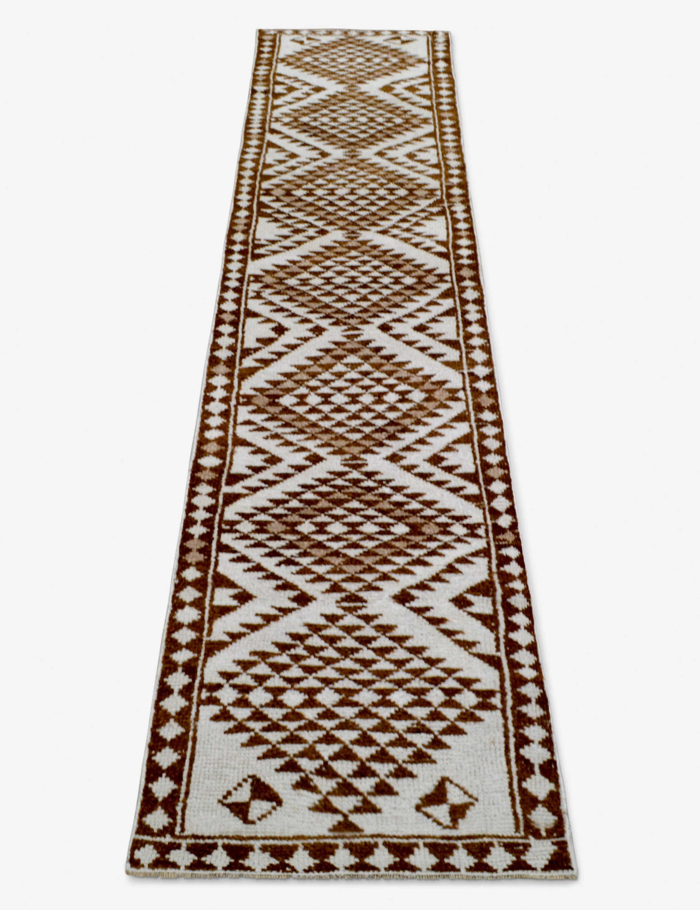 Vintage Turkish Hand-Knotted Wool Runner Rug No. 269, 2'7" x 11'8" - Image 2